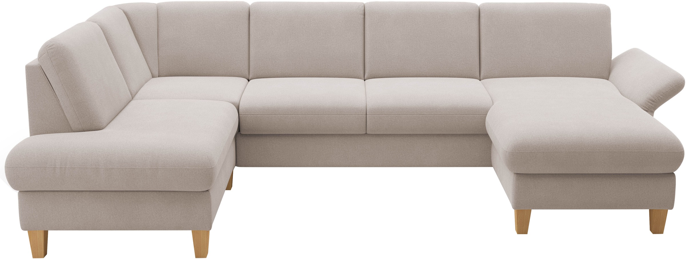 Home affaire Wohnlandschaft "Rochelle, U-Form" optional mit Armteilverstell günstig online kaufen