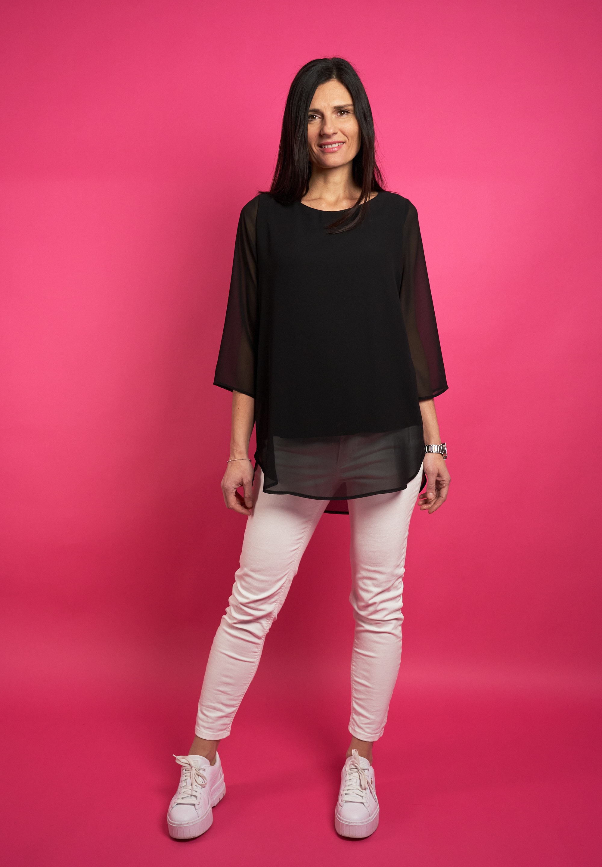 Seidel Moden Langarmbluse, mit Layering, MADE IN GERMANY