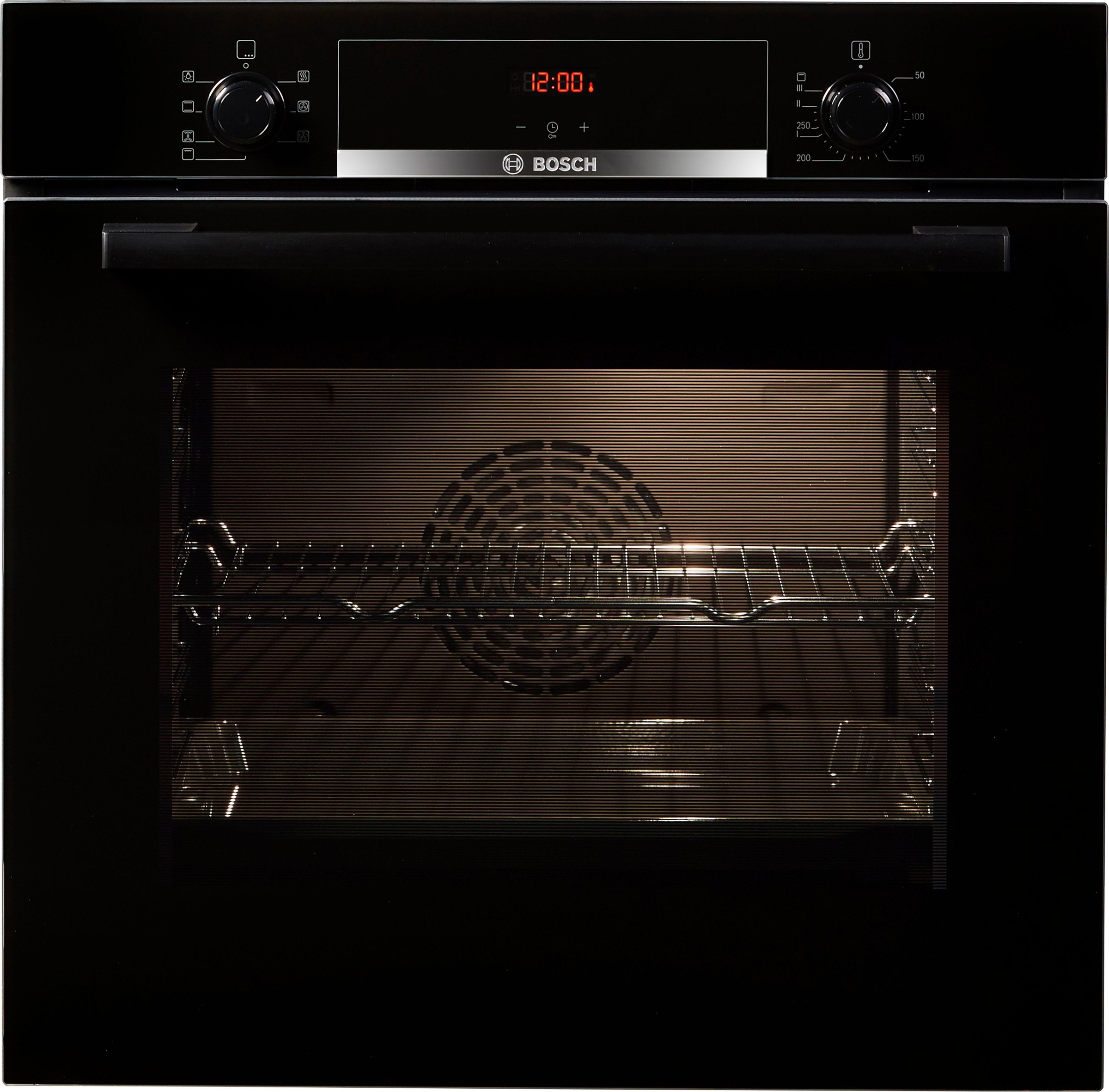 BOSCH Einbaubackofen »HBA533BB1«, 4, HBA533BB1, mit Teleskopauszug nachrüstbar, ecoClean Direct