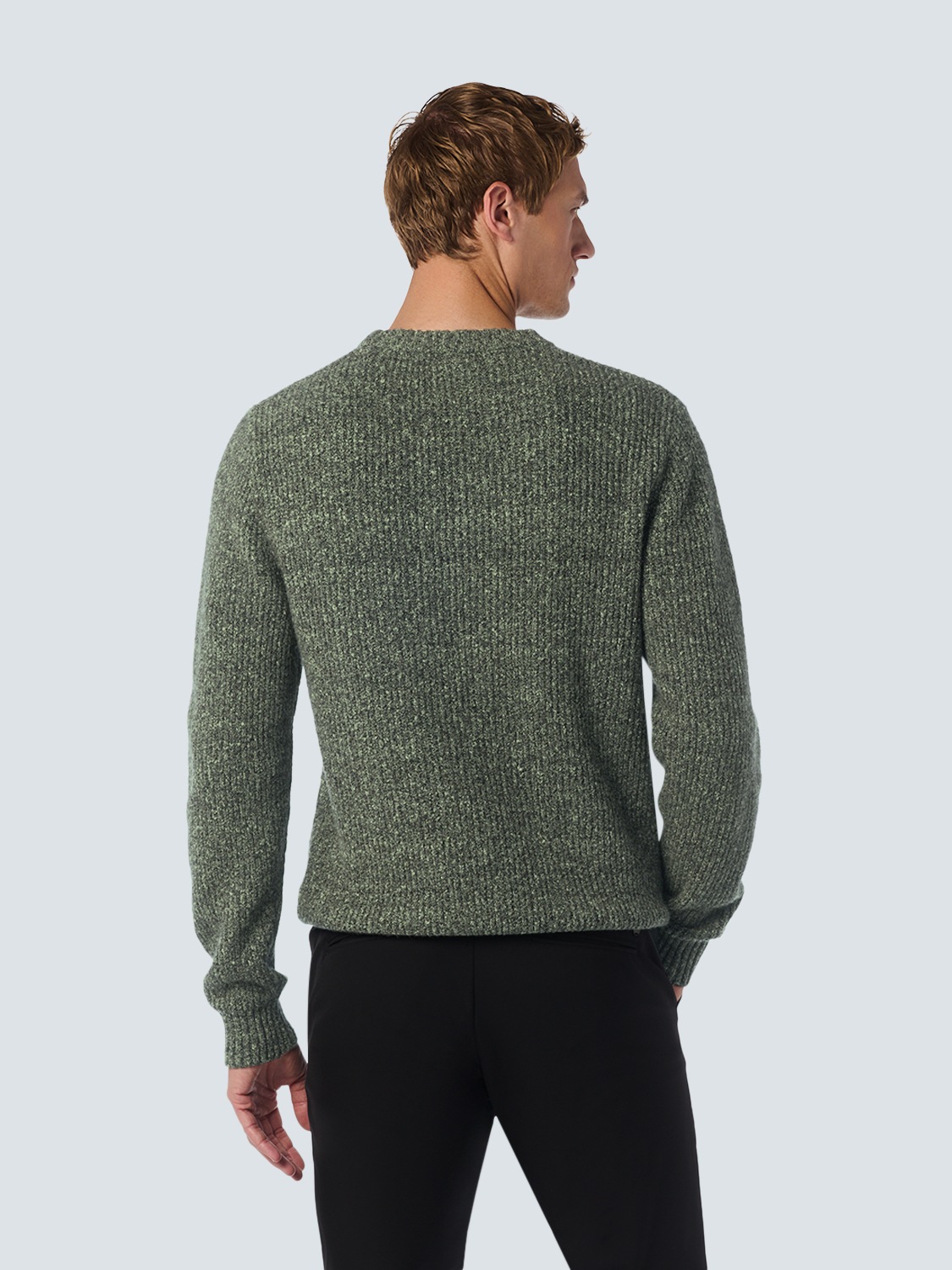 NO EXCESS Rundhalspullover »No Excess Weicher Stretch-Pullover«