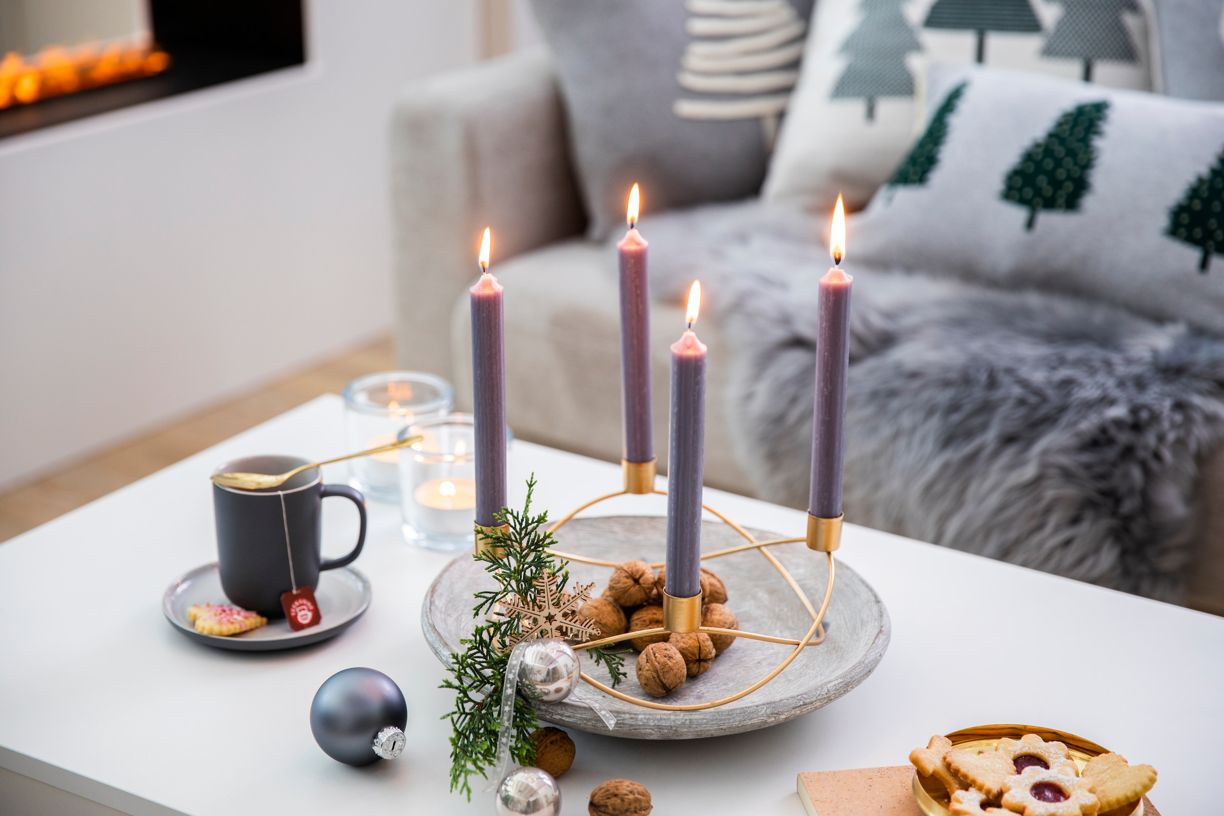 AM Design BAUR Adventsleuchter, cm aus | bestellen ca. Metall, »Weihnachtsdeko«, Höhe 8 Kerzenhalter