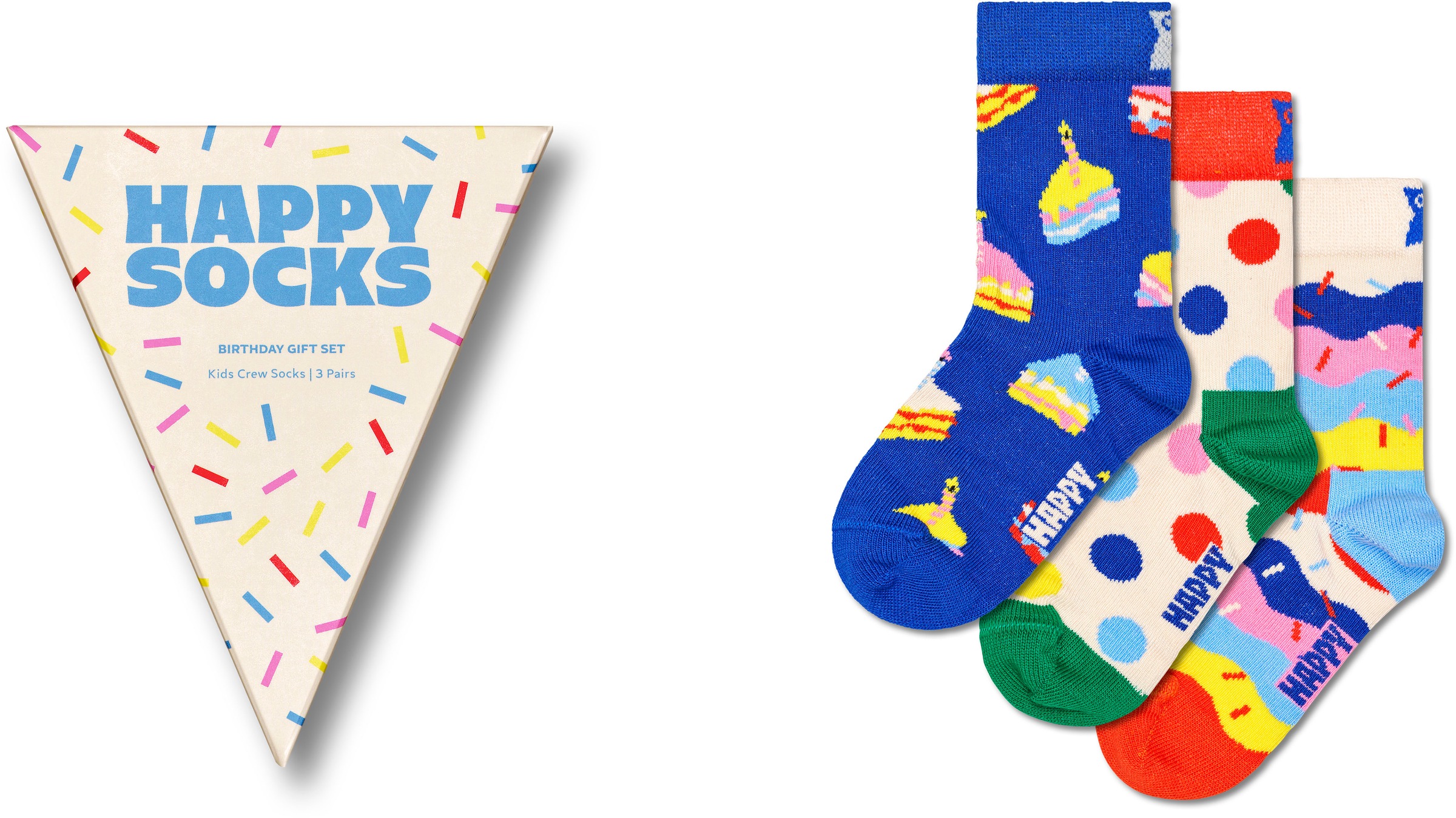 Happy Socks Socken, (3er Pack), Birthday Gift Set