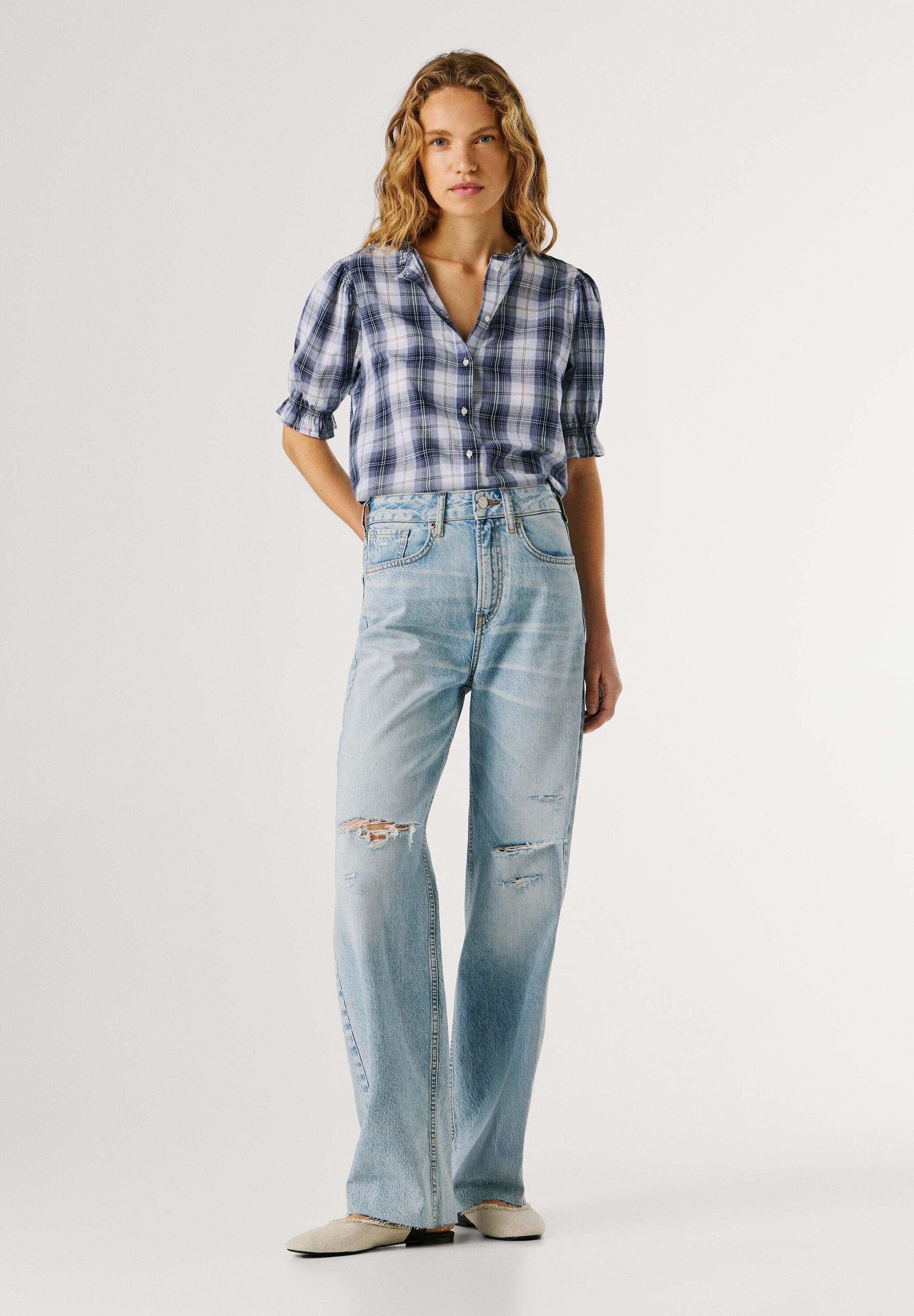 Pepe Jeans Straight-Jeans »chinos STRAIGHT HW EDEN STONE DAMAGE«