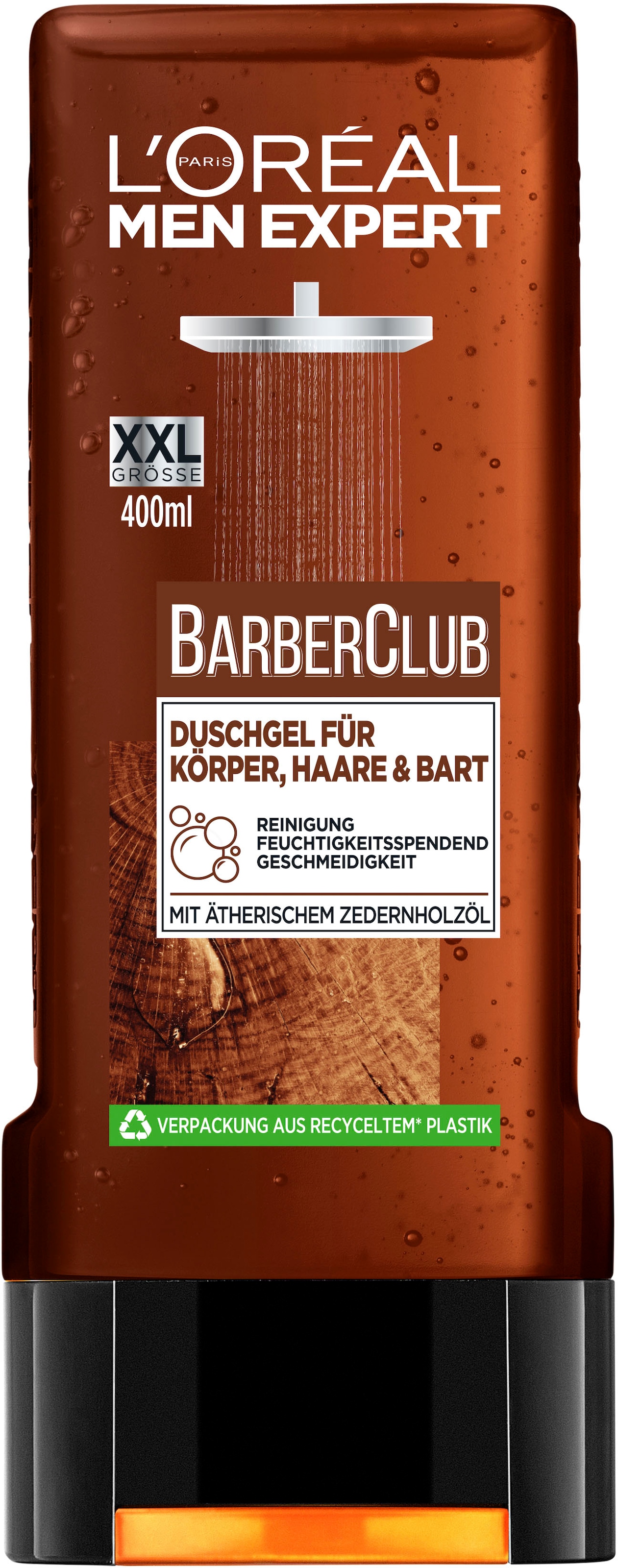 L'ORÉAL PARIS MEN EXPERT Duschgel »Barber Club«, (Packung, 6 tlg.), mit Zedernholzöl