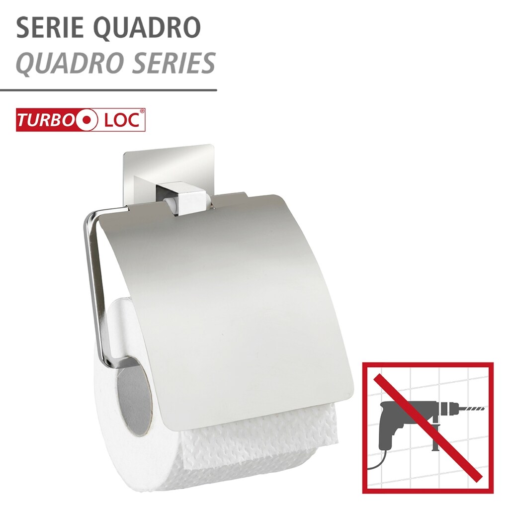 WENKO Toilettenpapierhalter »Turbo-Loc Quadro«