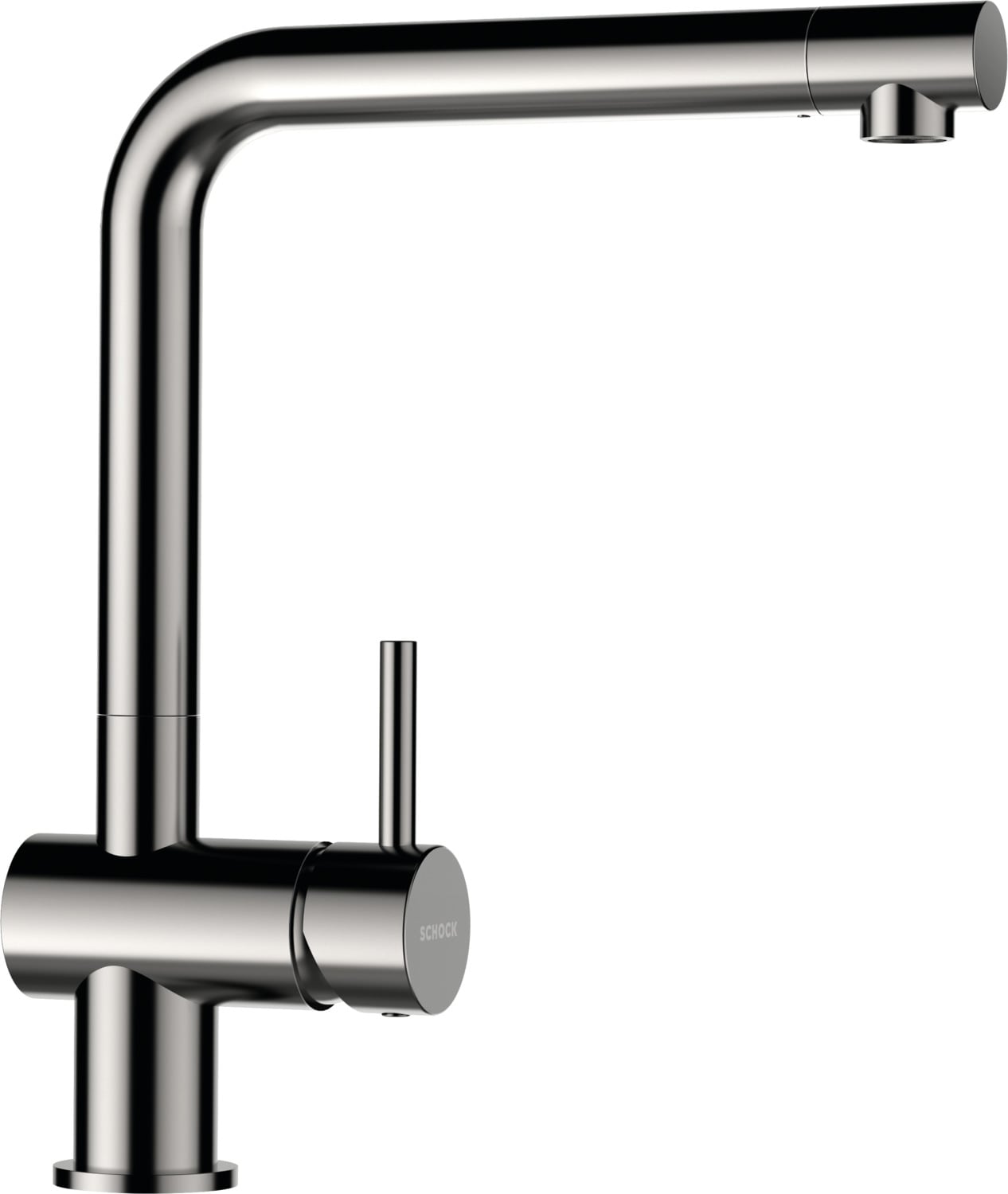 SCHOCK Küchenarmatur "Epos", B/H/T: 21,2cm x 31cm x 5cm, silber, Armaturen, Festauslauf, Hochdruck, Schwenkbereich 360