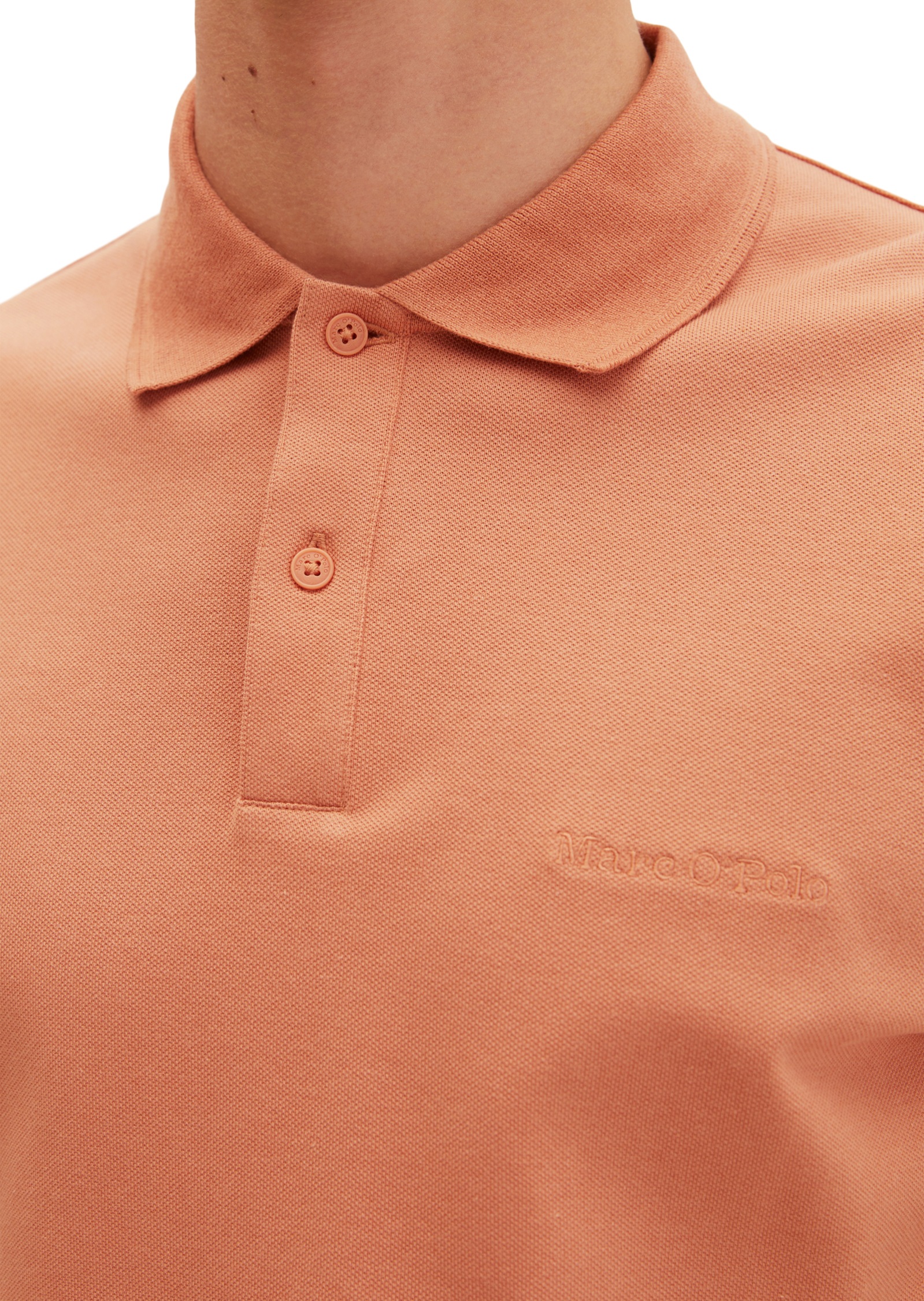 Marc O'Polo Poloshirt »aus mittelschwerem Bio-Baumwoll-Viskose-Mix«