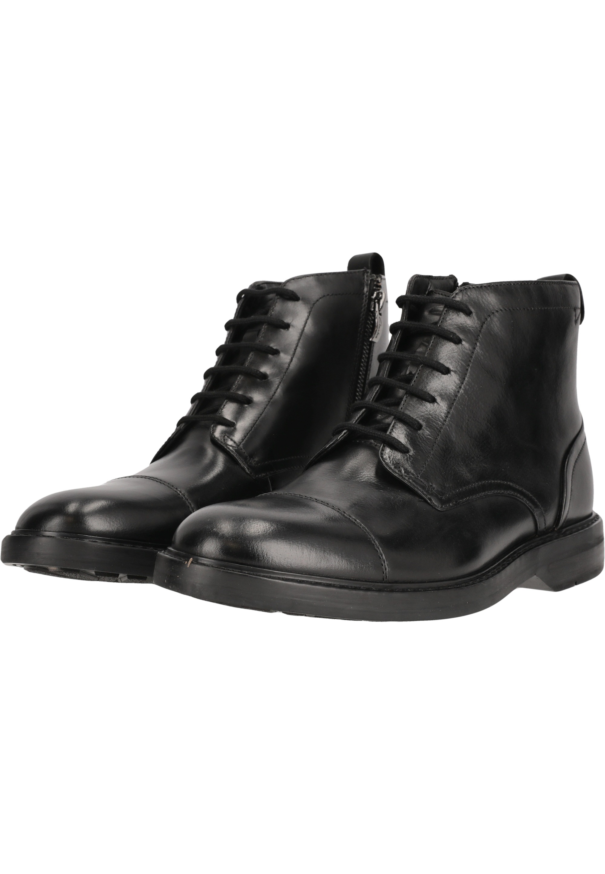 Stiefelette CLARKS "Aldwin Cap", Herren, Gr. 43, schwarz, Leder, Schuhe Stiefelette, mit vielseitiger Optik und ganztägigem Komfort 6