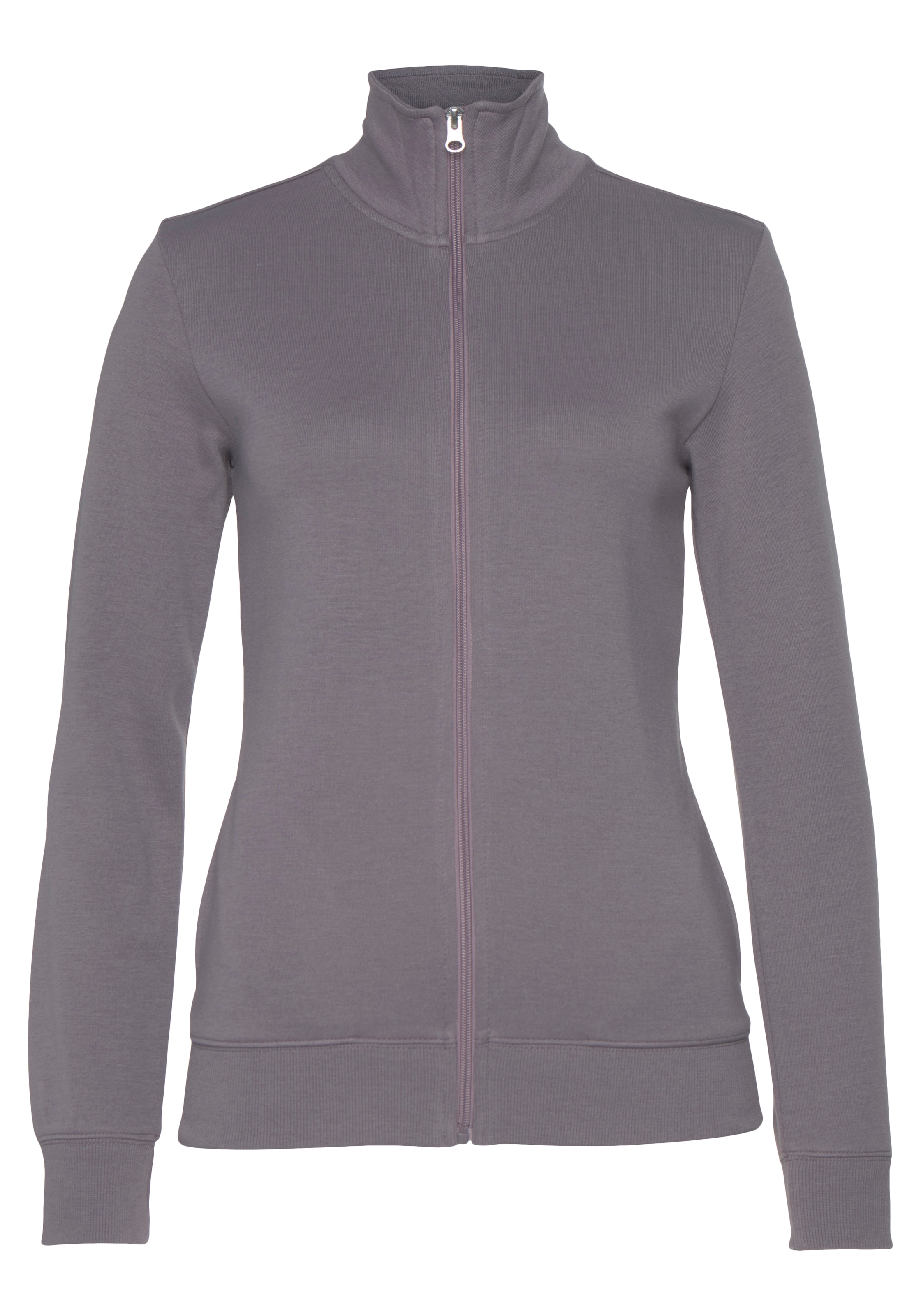 Bench. Loungewear Sweatjacke, mit bestickten Stehkragen, Loungeanzug