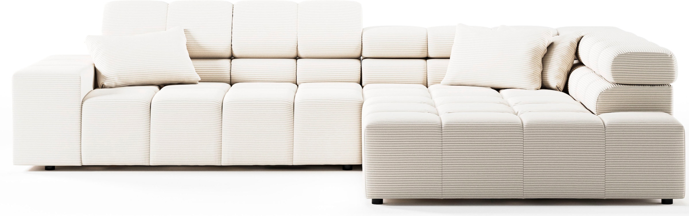 Home affaire Ecksofa »Ancona incl. Kopfteilverstellung, Breite 319cm, L-Form« wahlweise motorische Sitztiefenverstellung, auch in Cord + Easy Care