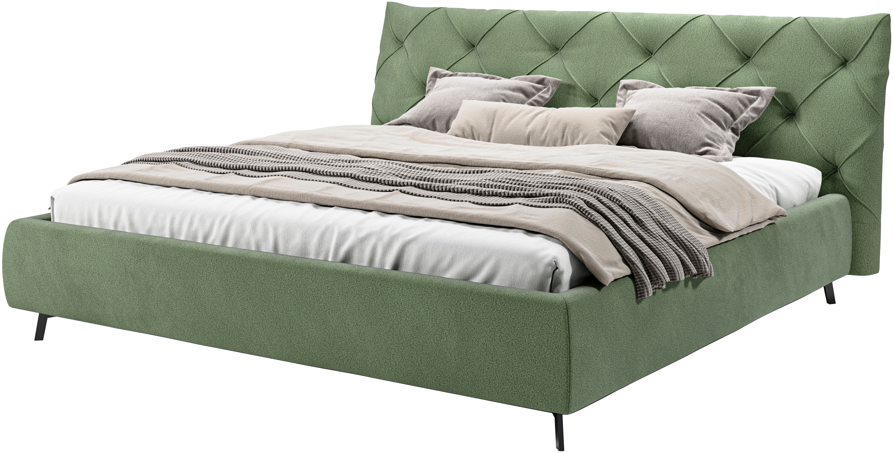 Home affaire "Elloree, in 4 Breiten bis 200cm, auch in Leder" Kopfteilhöhe 105 cm, belastbar bis 280 kg, auch in Überlänge 220cm