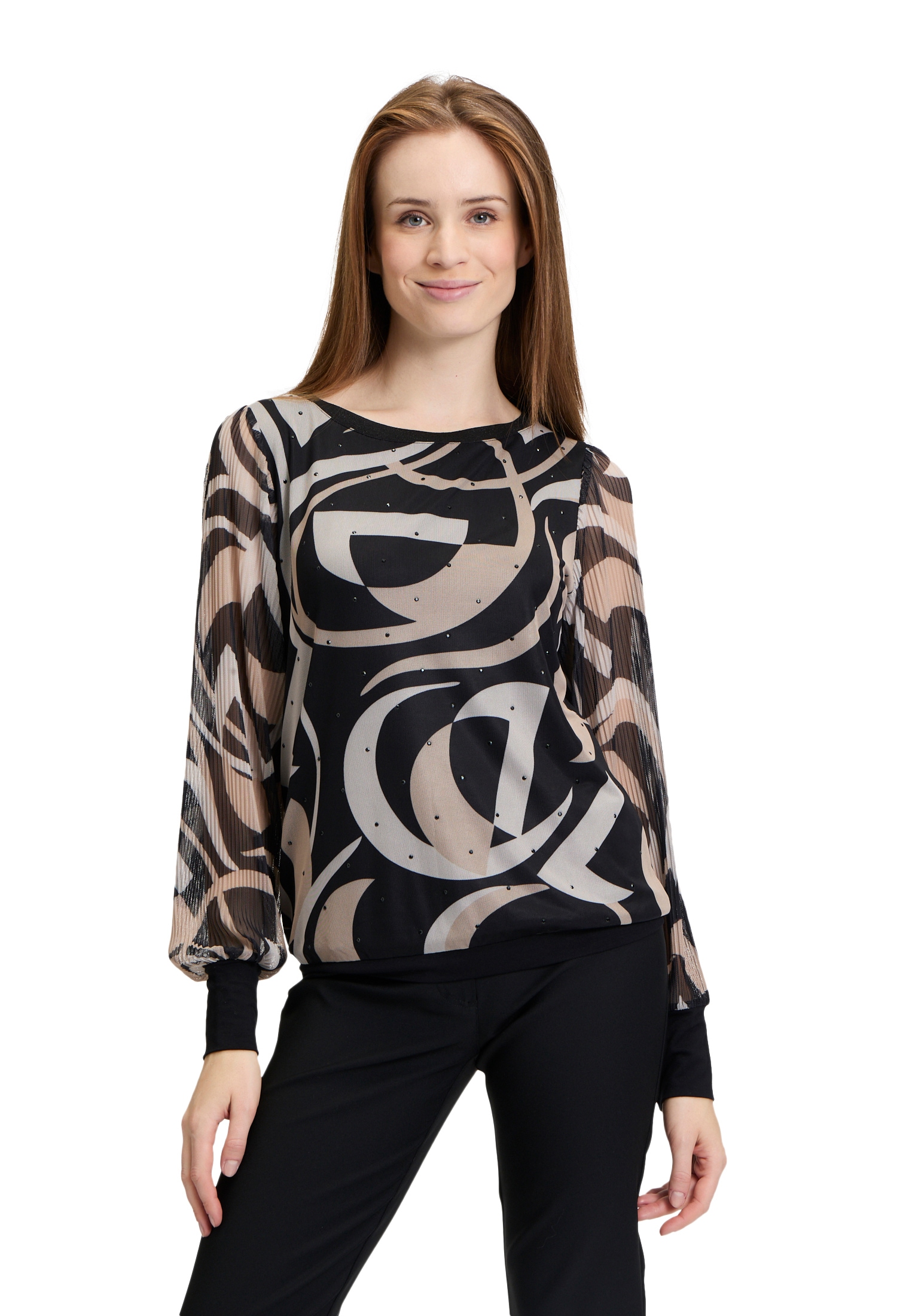 Betty Barclay Kurzarmshirt » Langarm-Shirt su Plisse...