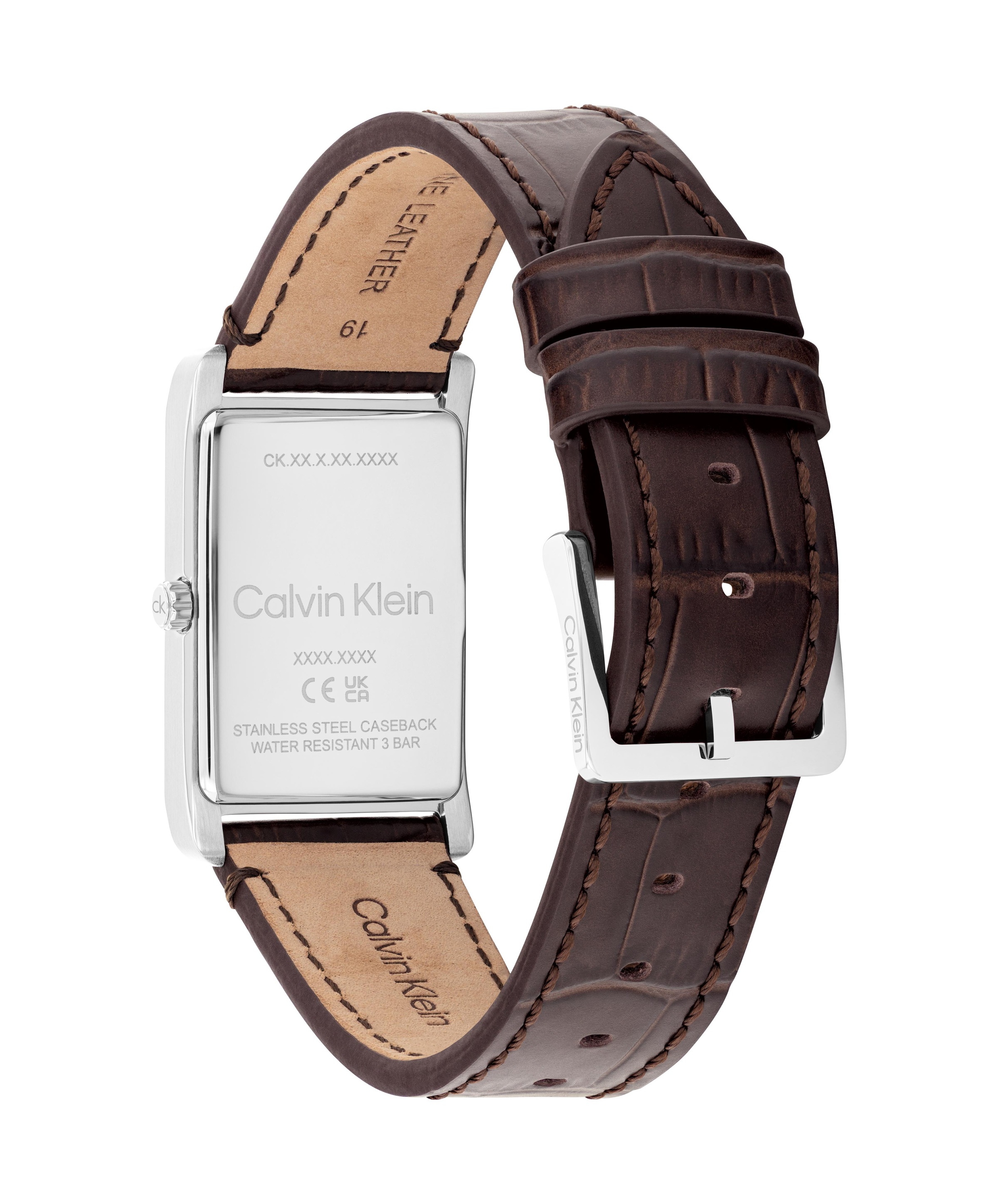 Calvin Klein Quarzuhr »Dapper« Armbanduhr, Damenuhr, Herrenuhr, Lederarmband, analog