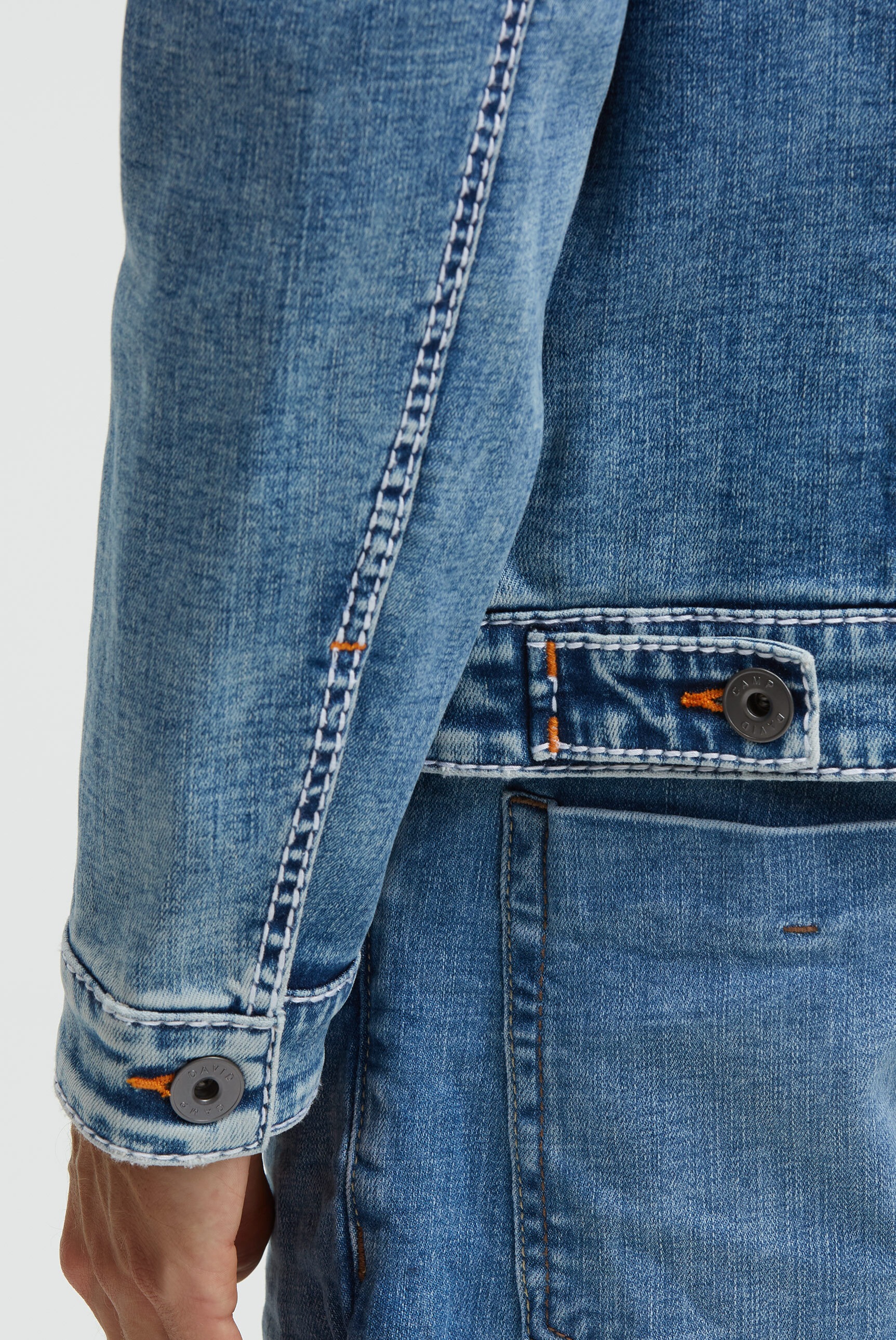 CAMP DAVID Jeansjacke ohne Kapuze mit Brusttaschen