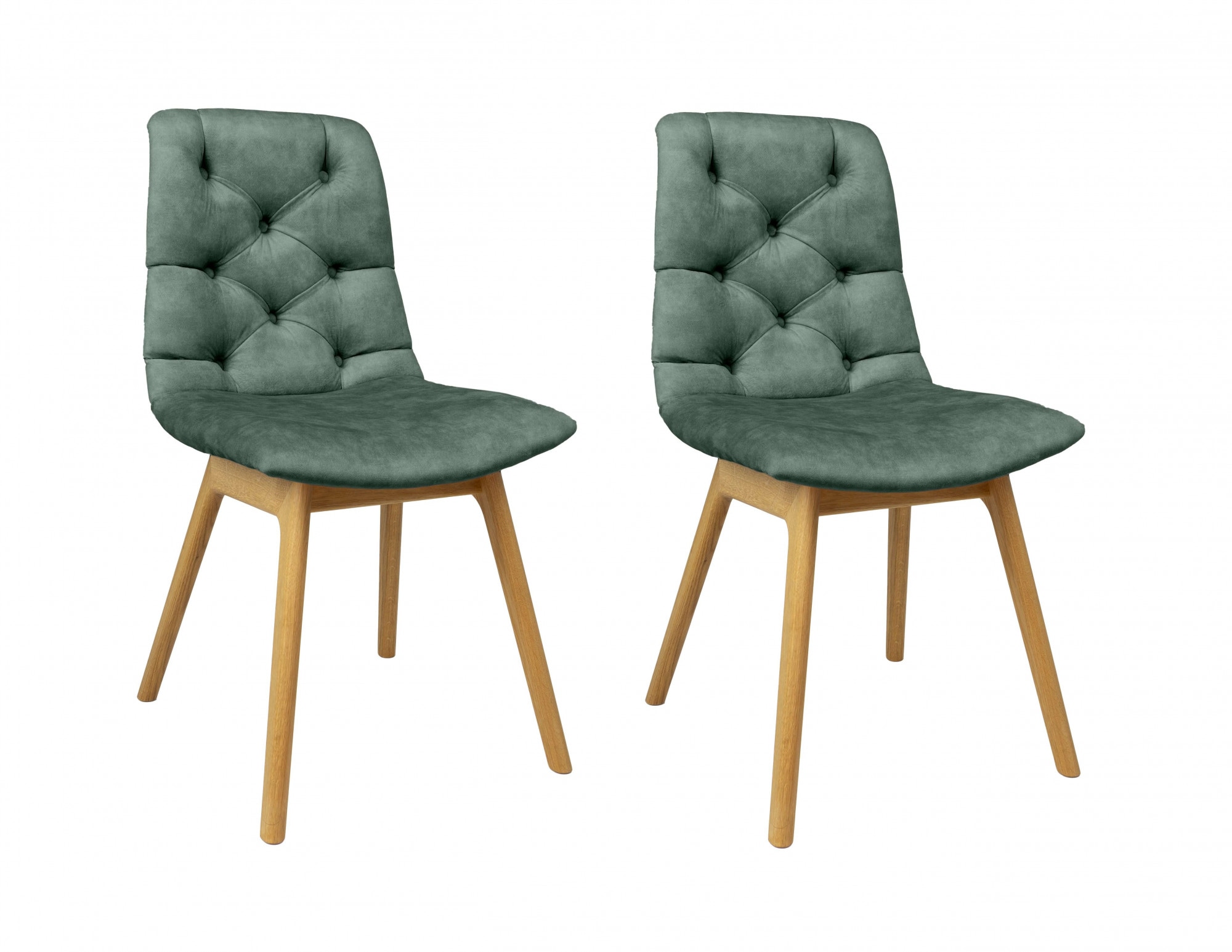 andas 4-Fußstuhl "Ramon" (Set) 2 Stk. Samt mit Massivholzbeinen, verschiede günstig online kaufen