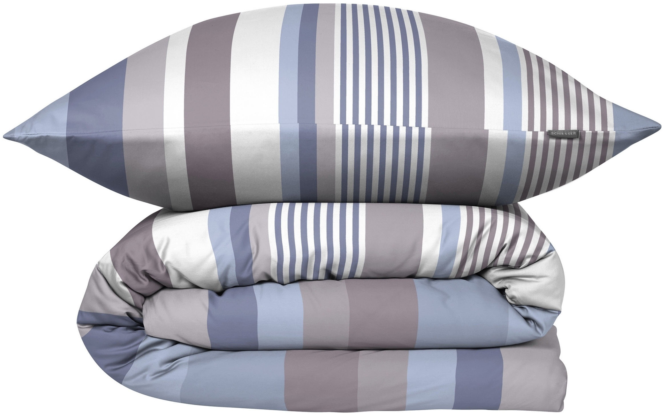 Schiesser Bettwäsche "Hoops aus weichem Baumwoll-Satin mit Streifen-Design" günstig online kaufen