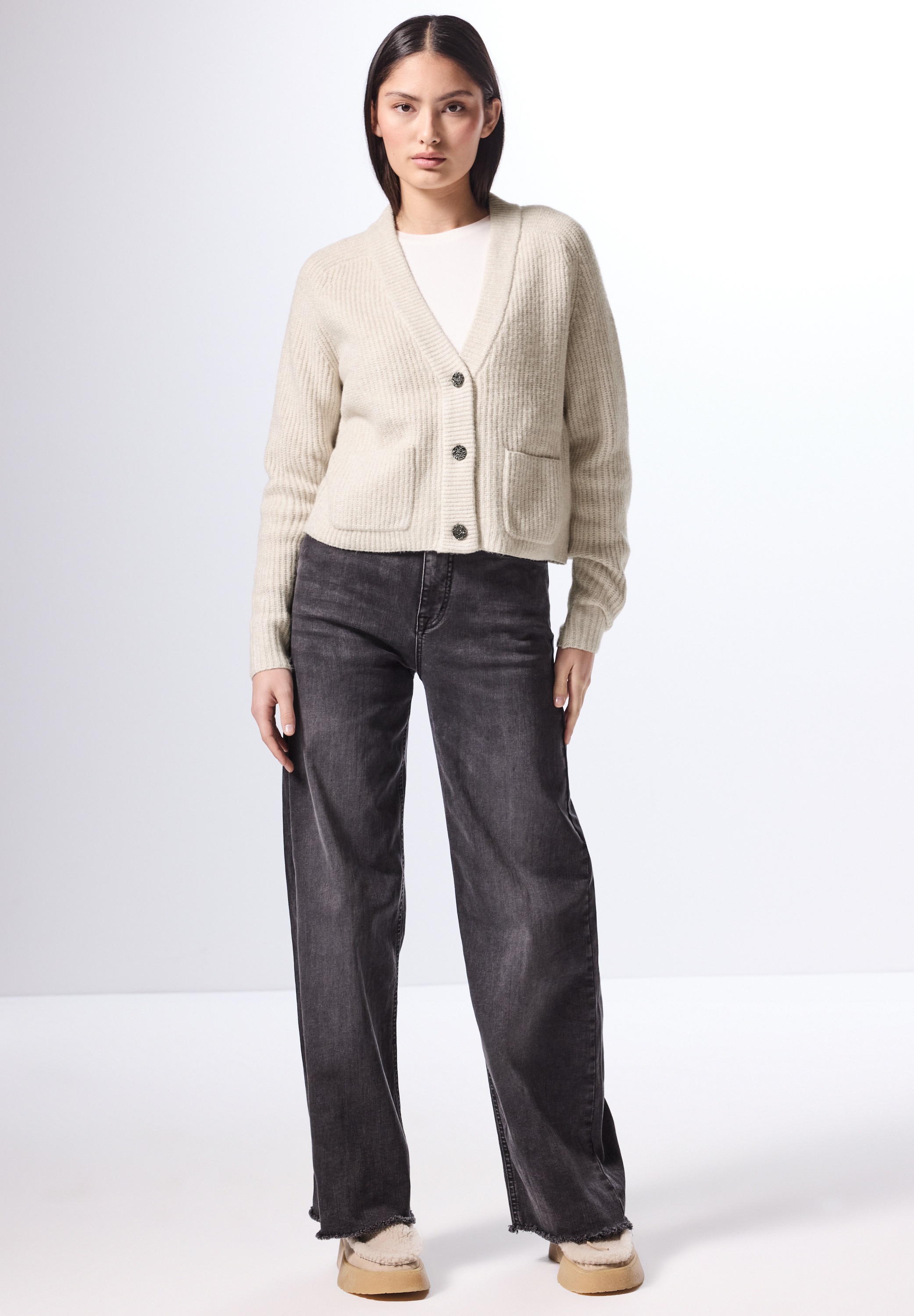 STREET ONE STUDIO Cardigan, mit V-Ausschnitt