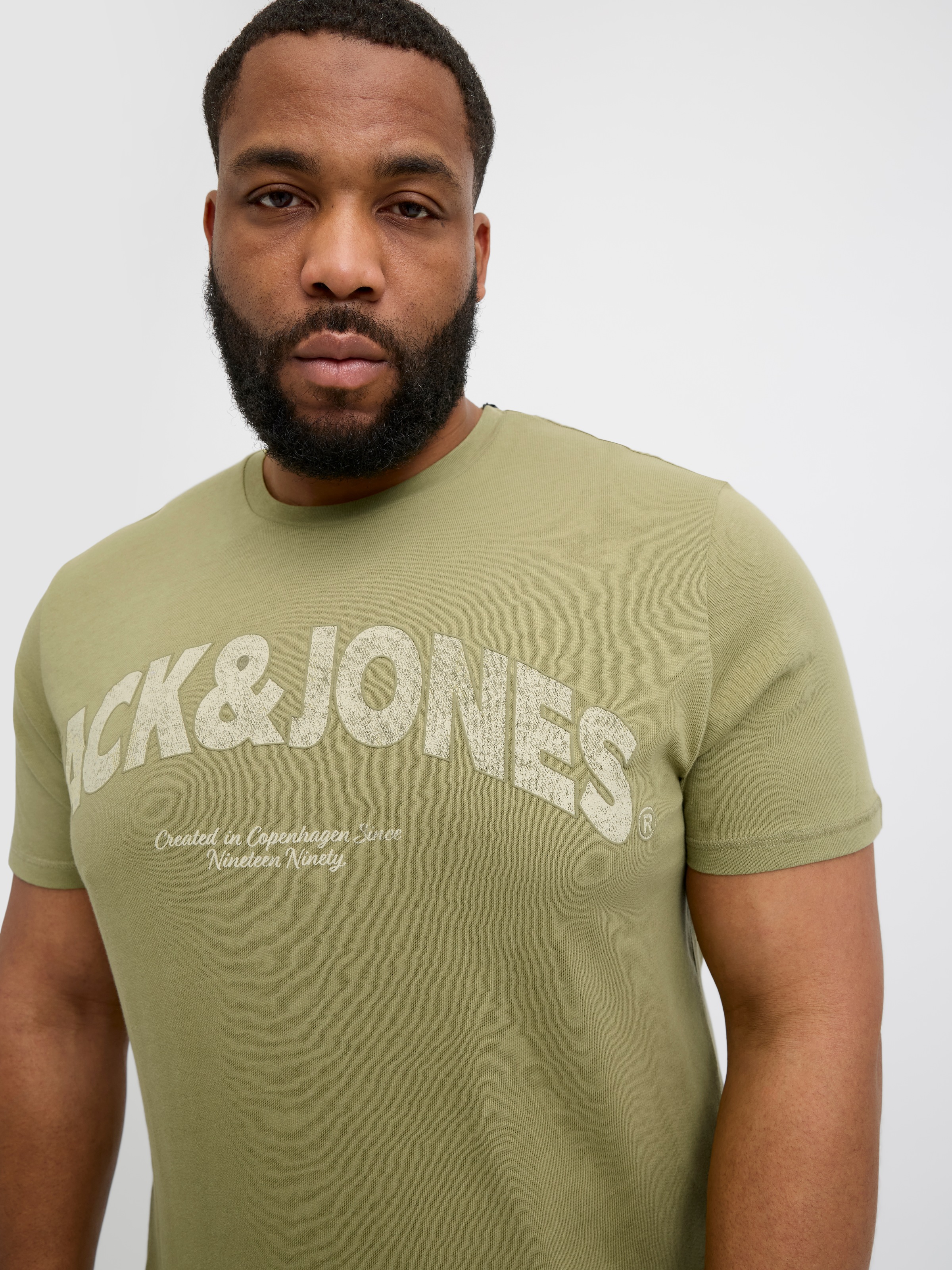 Jack & Jones PlusSize Print-Shirt JORALMERIA BOLD BRANDING TEE SS CN PLS mi günstig online kaufen