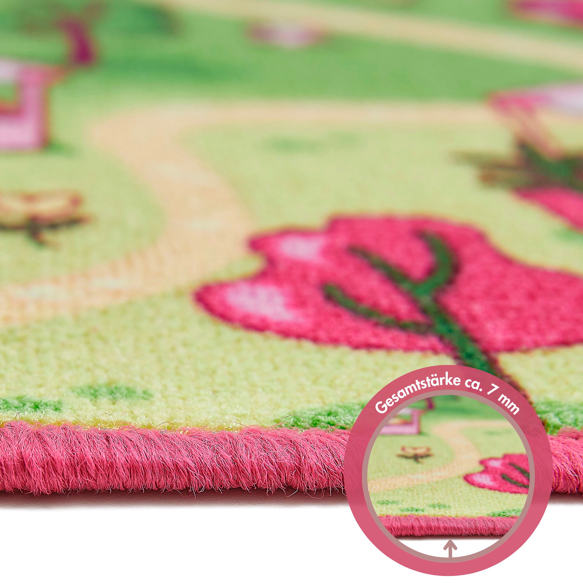 Andiamo Kinderteppich »Straße Lagerräumung«, rechteckig, 5 mm Höhe, Straßen-Spiel-Teppich, Sonderposten, für Mädchen & Jungen
