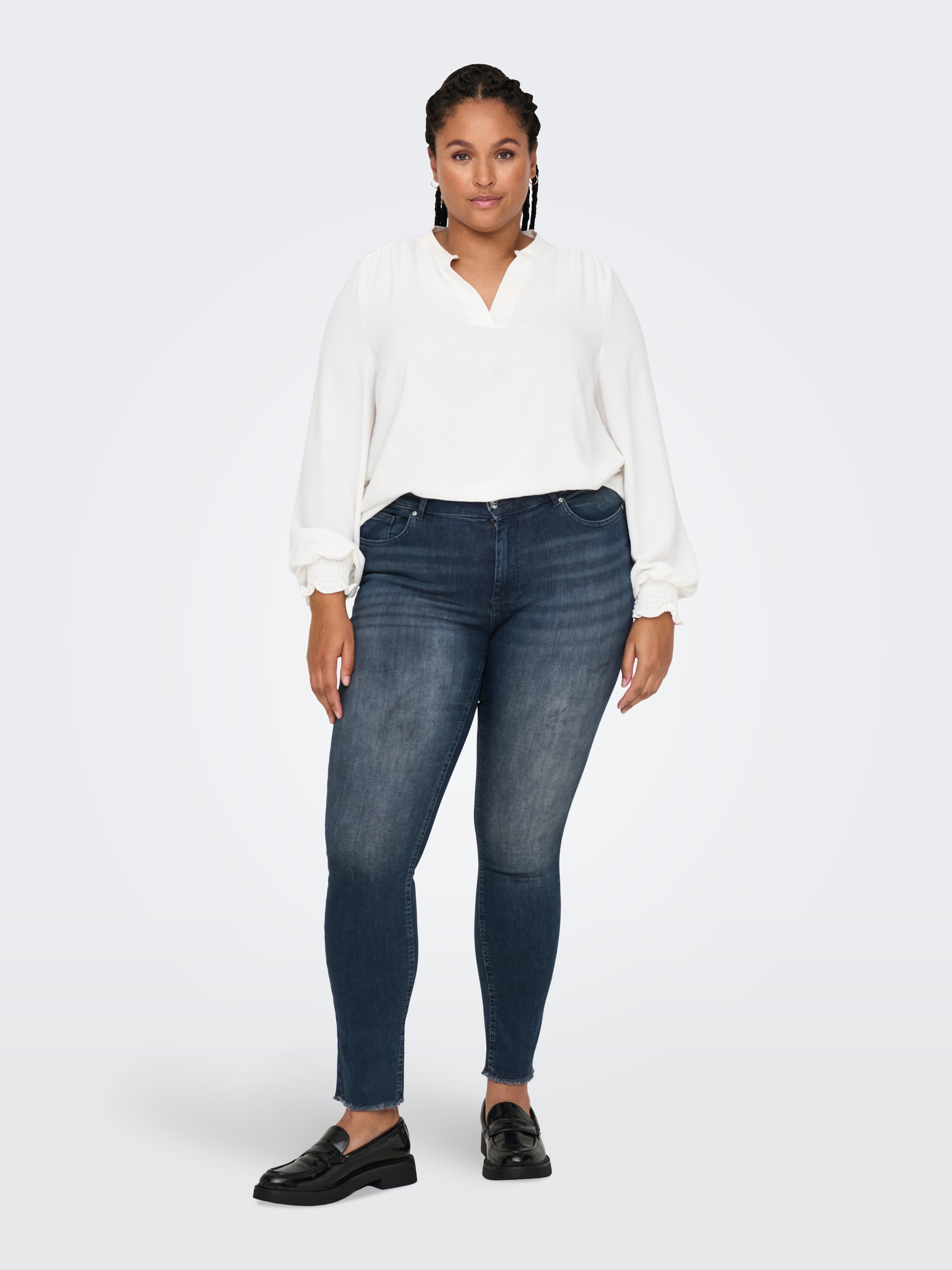 ONLY CARMAKOMA Skinny-fit-Jeans »CARWILLY REG SK ANK RW REA422 NOOS«