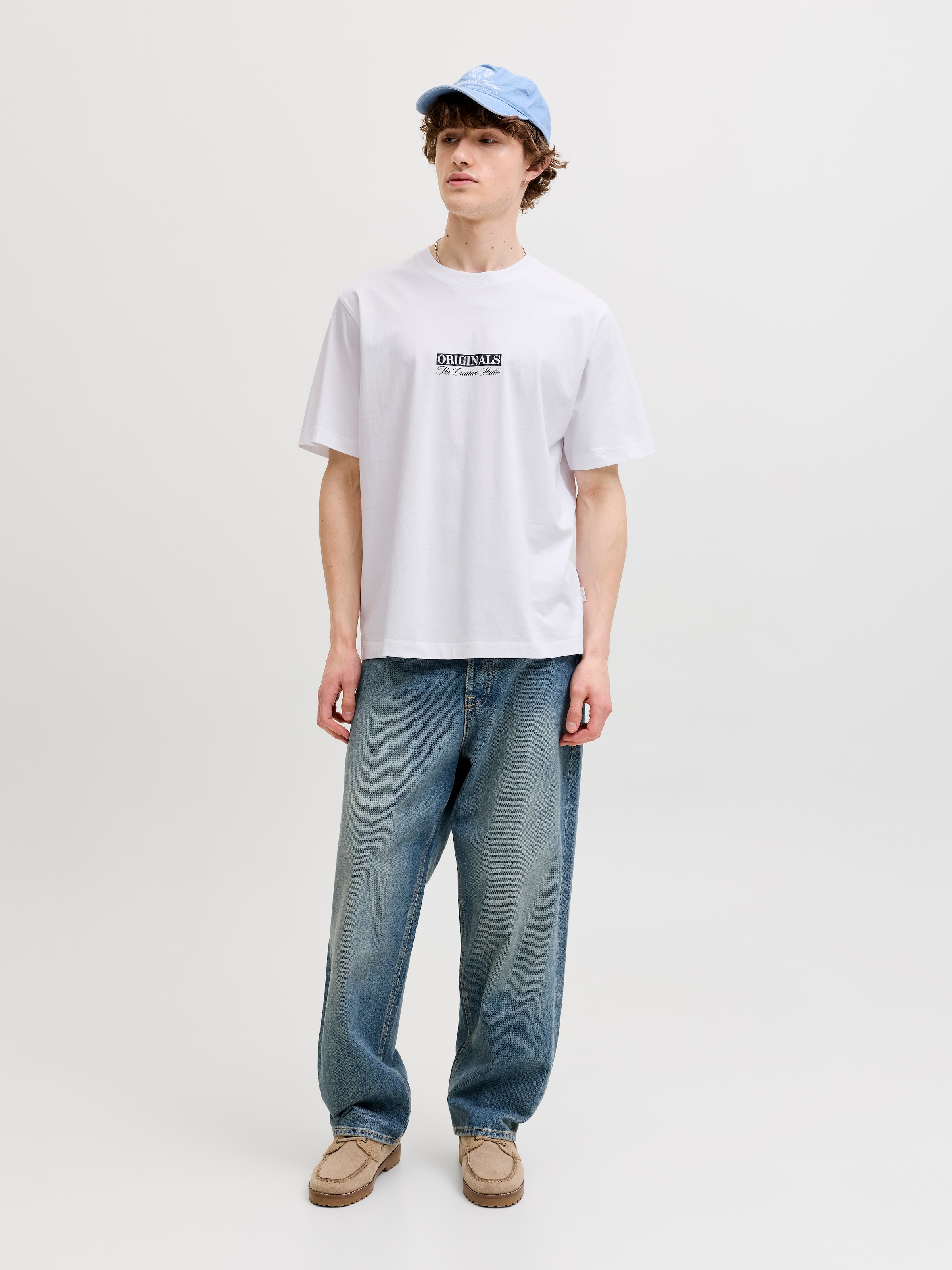 Jack & Jones T-Shirt »JORSAVONA BOX TEE SS CN STYD SS26« Baumwolle, regular fit