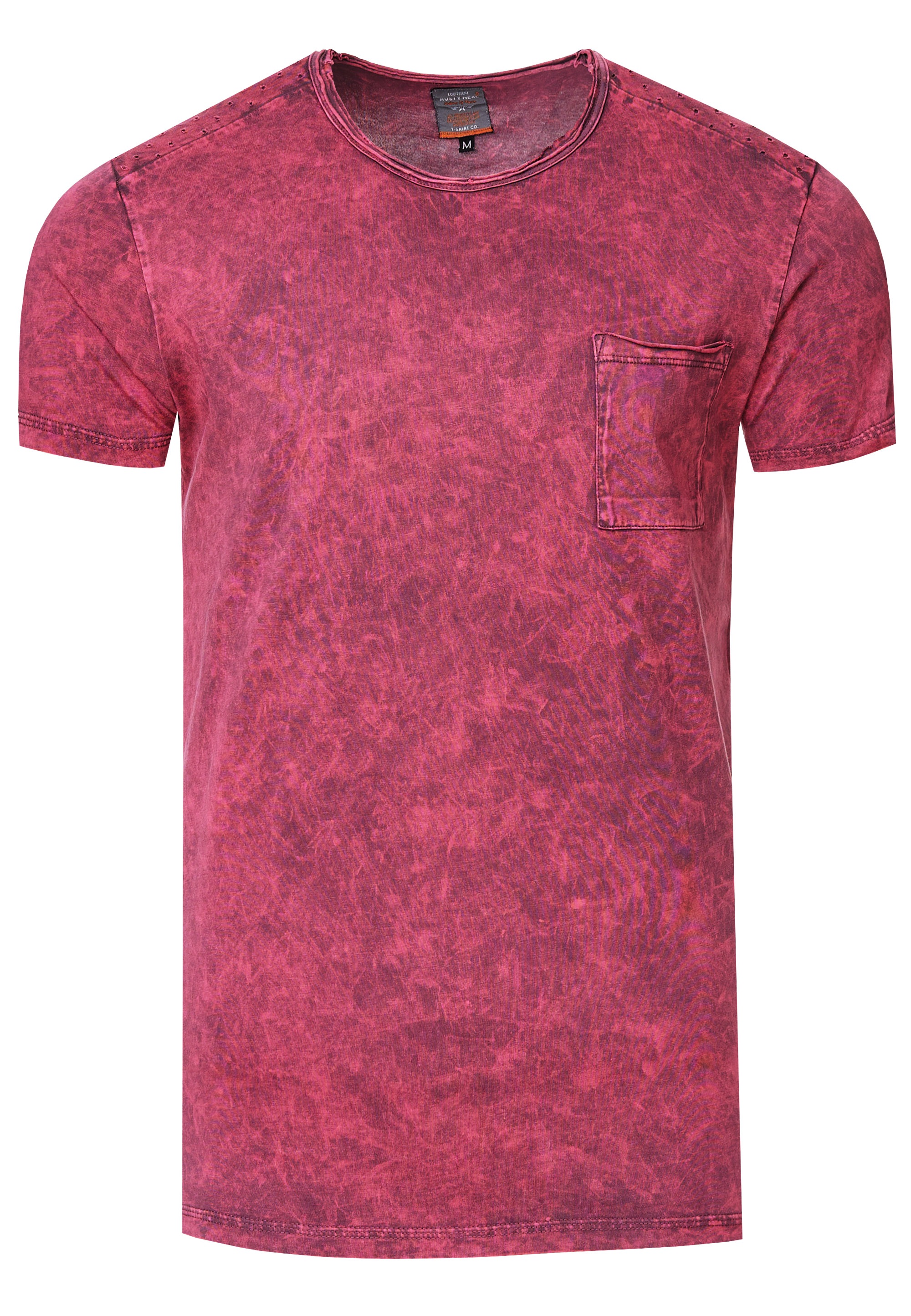 Rusty Neal T-Shirt, mit toller Musterung und Brusttasche