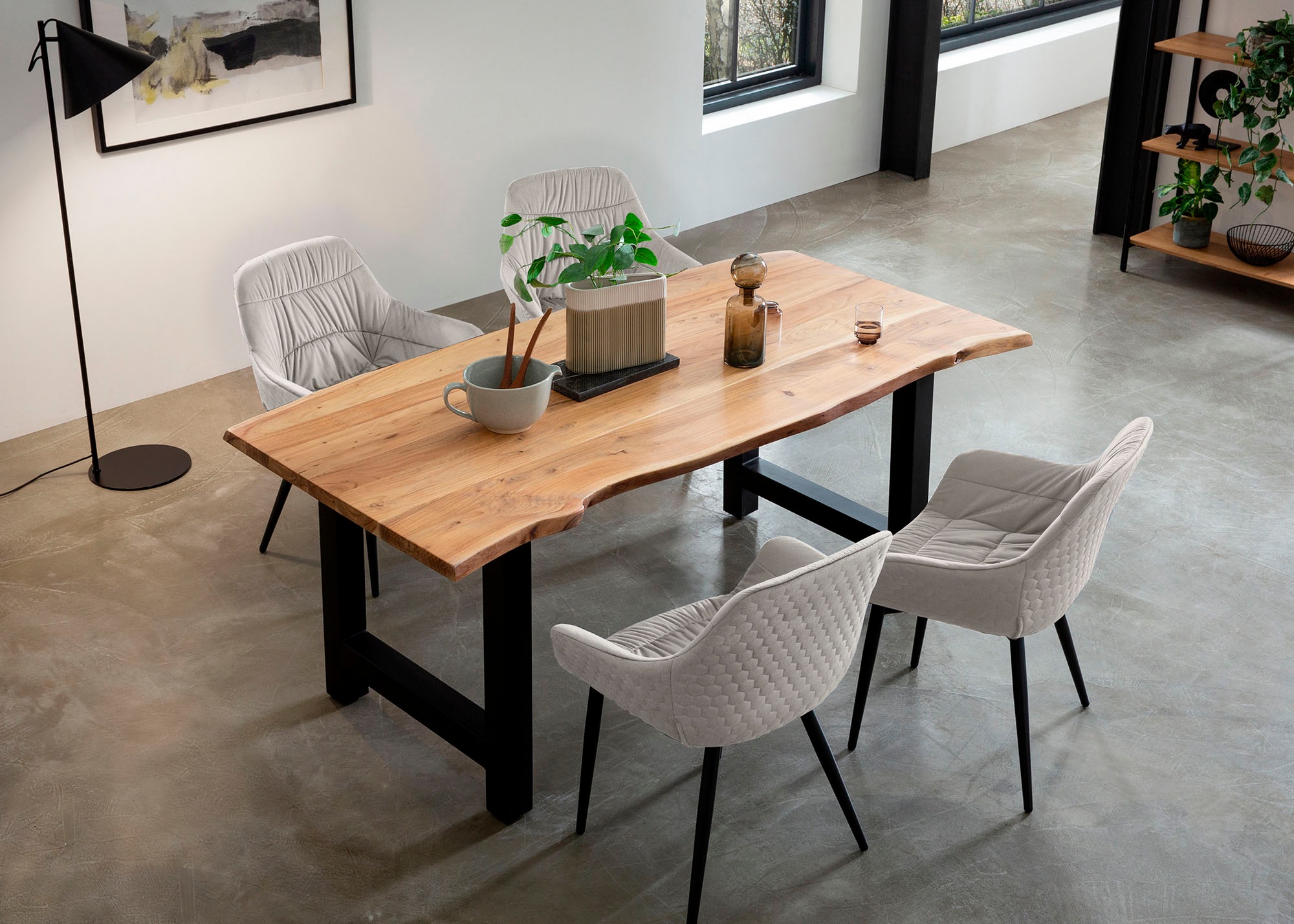 SalesFever Armlehnstuhl "Stilvoller Esszimmerstuhl für Komfort" () Esszimme günstig online kaufen