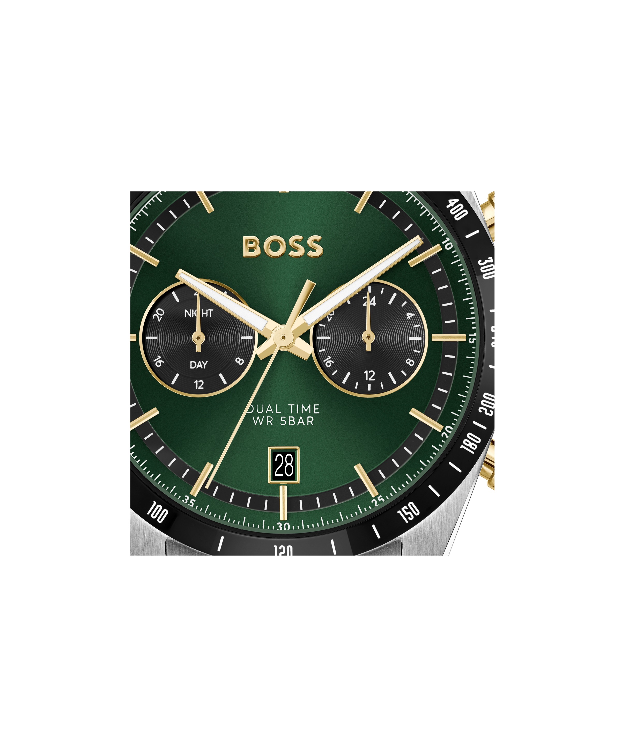 BOSS Multifunktionsuhr »TOURMASTER«, Quarzuhr, Armbanduhr, Herrenuhr, Edelstahlarmband, analog, Tag