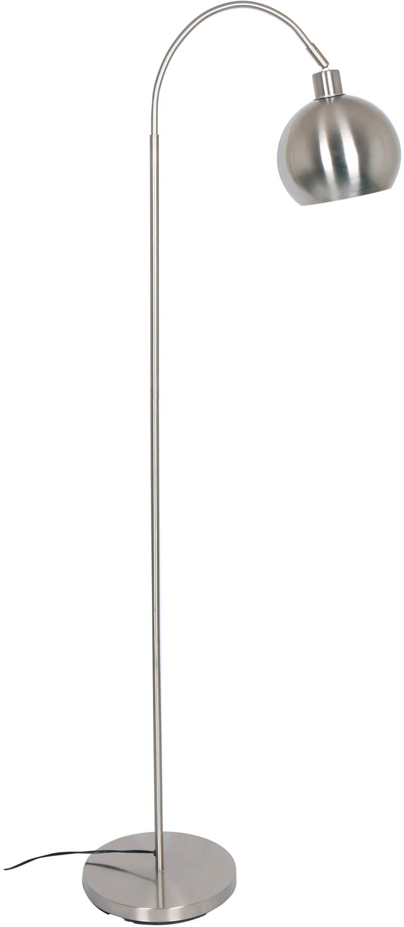 SALESFEVER Stehlampe "Pepe", silber (edelstahlfarben), 1, Ø 20cm H: 153cm, Leuchten, Gestell aus Metall, Stehlampe