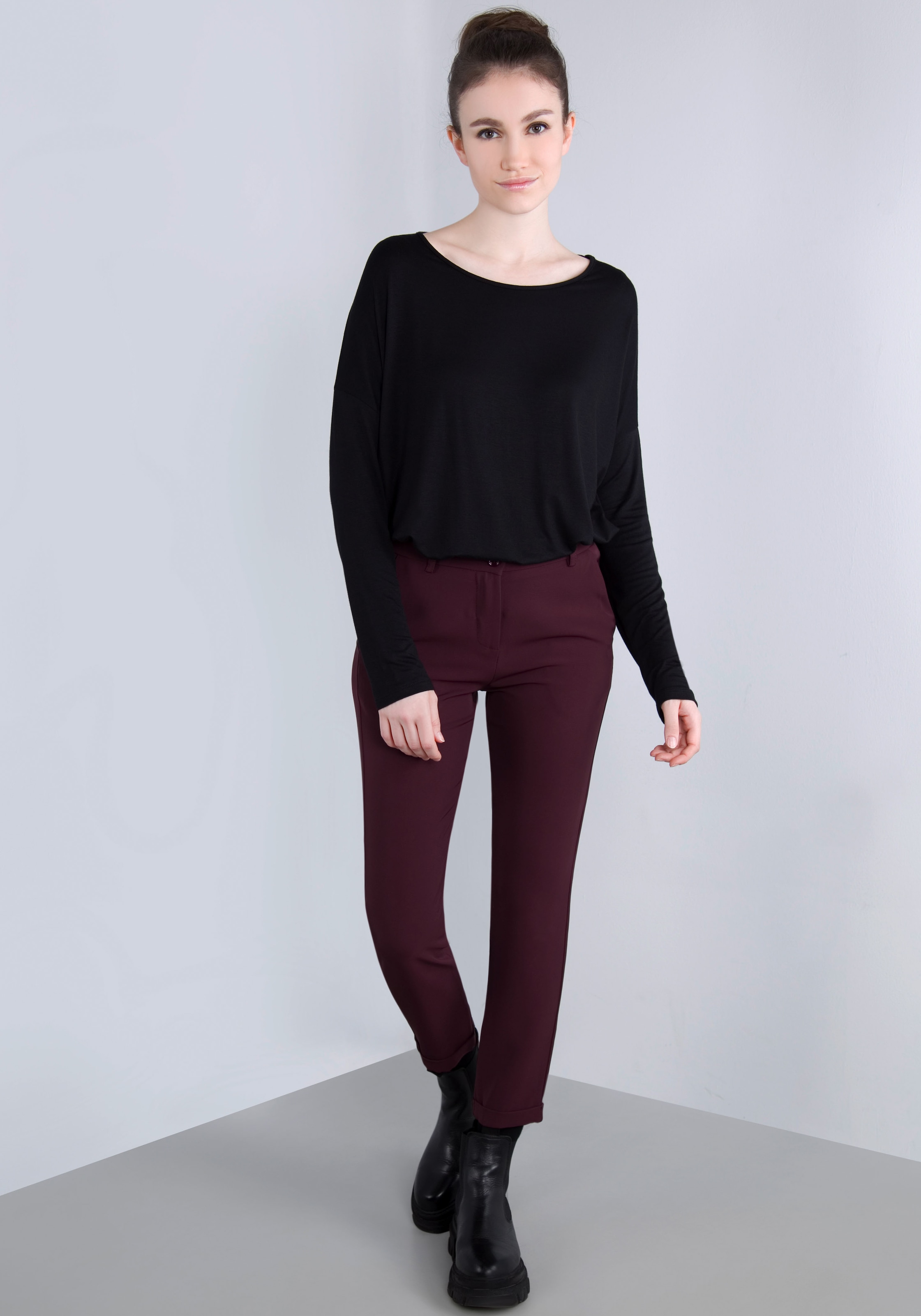 IMPERIAL Webhose, mit Stretch und Umschlagsaum