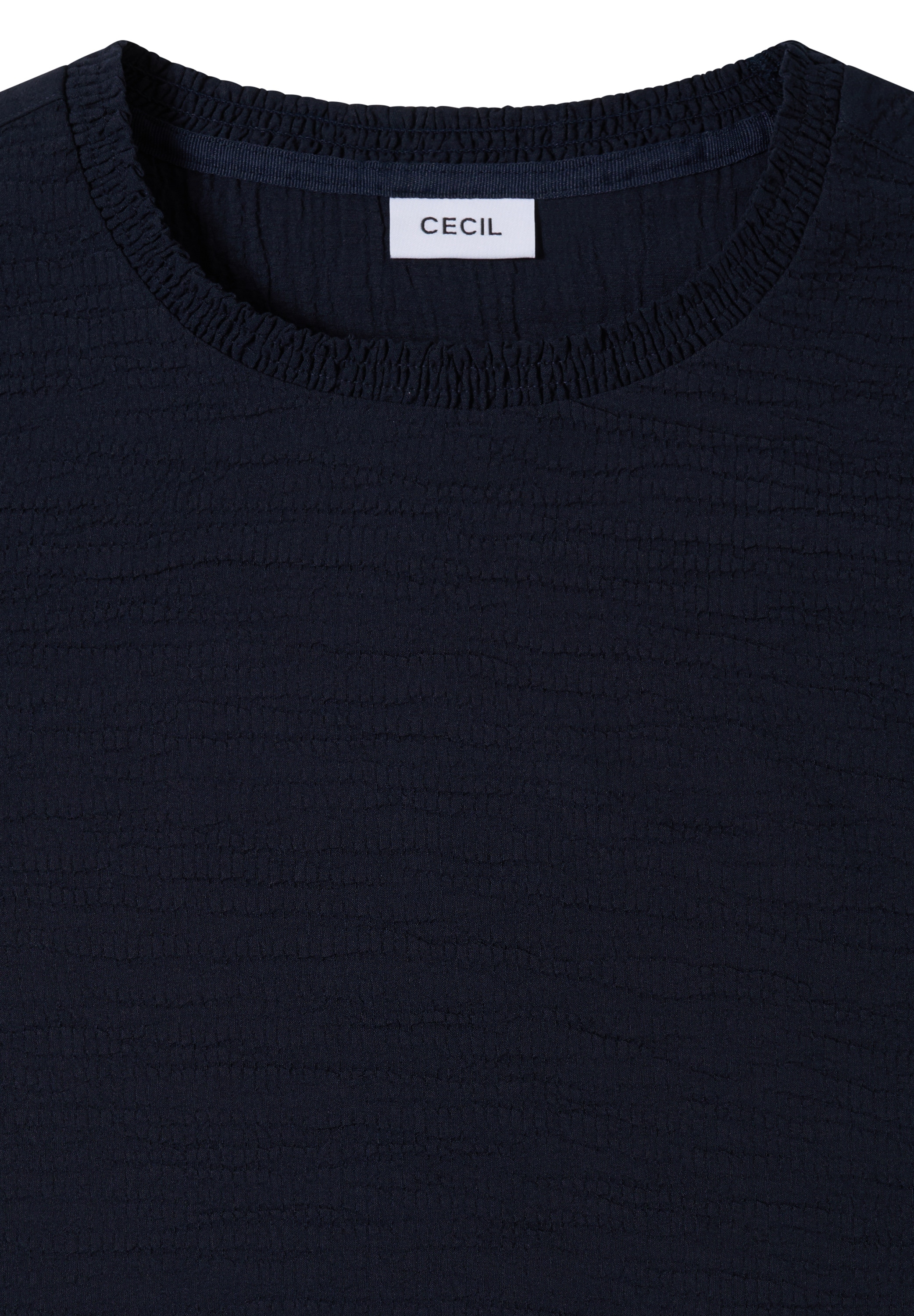 Cecil Langarmbluse mit Smock-Ausschnitt