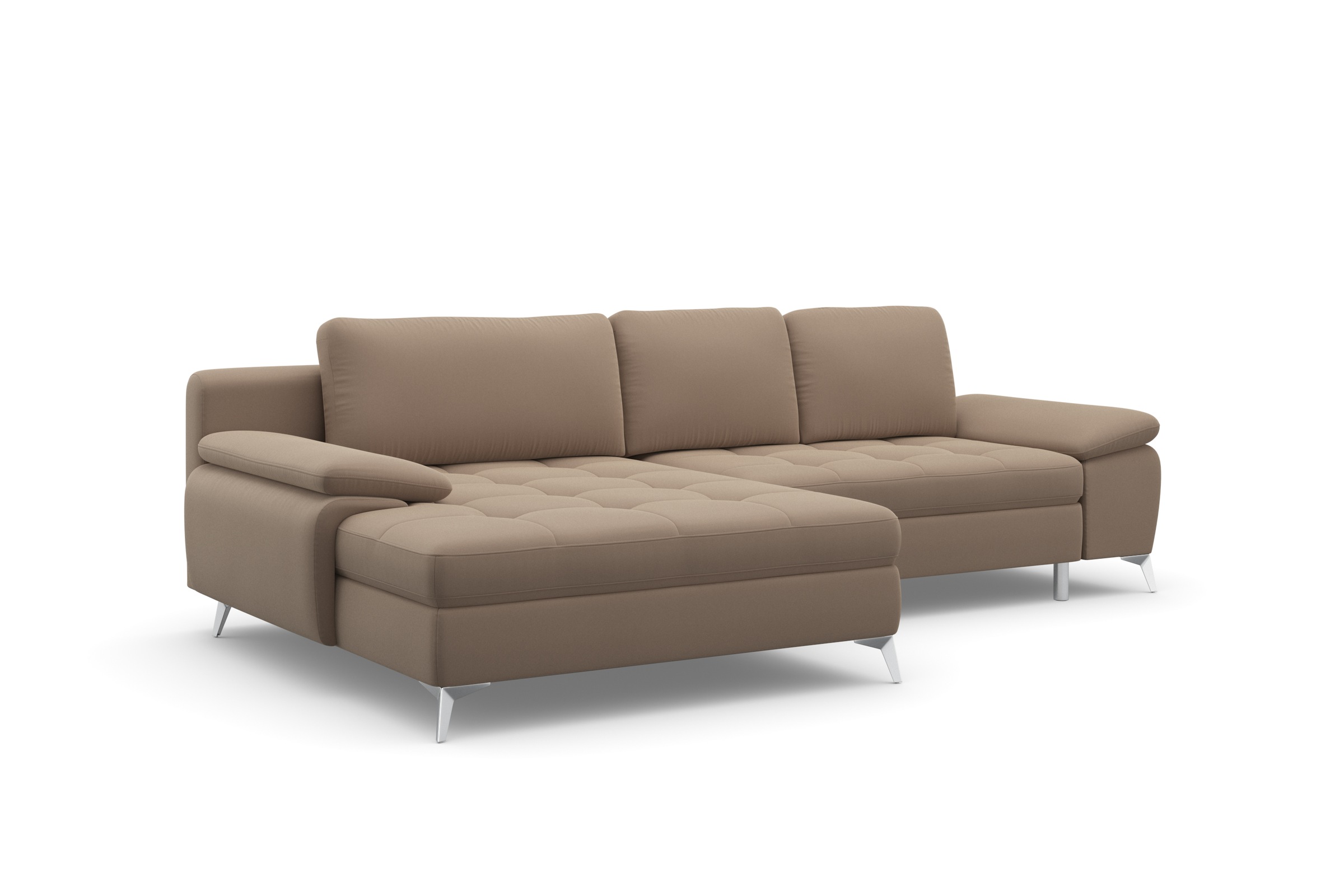 Thumbnail - sit&more Ecksofa "Latigo L-Form" mit Mega-Recamiere, wahlweise mit Bettfunktion und Bettkasten