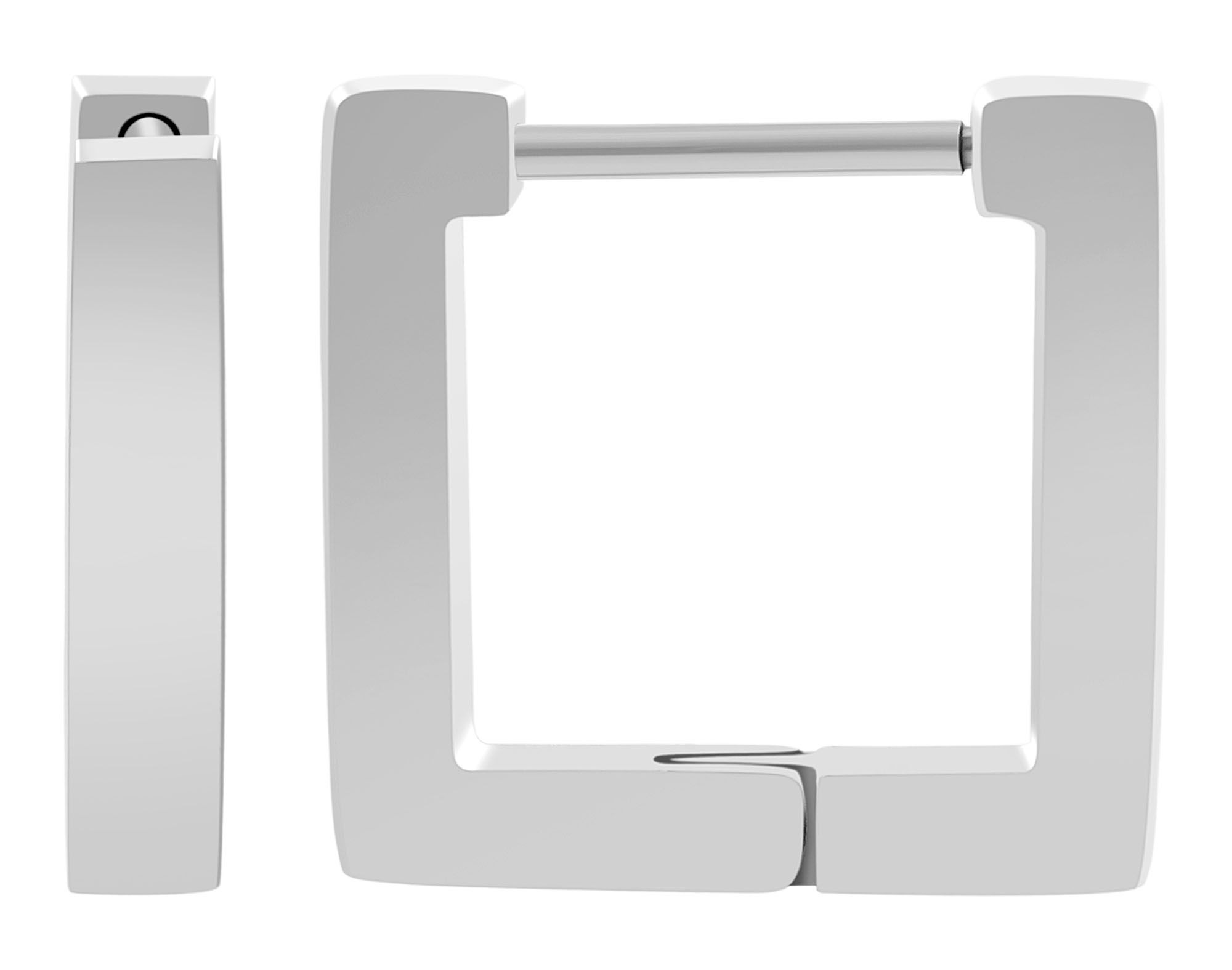 Adelia´s Klappcreolen »Damen Ohrringe – Klappcreole aus Edelstahl« Ideal als Geschenk – dezent und elegant