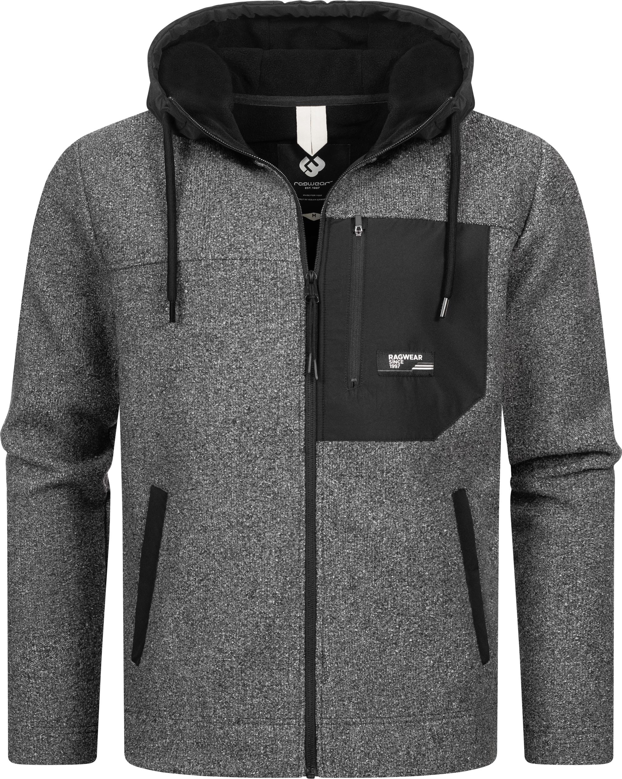 Ragwear Fleecejacke »Brodney«, mit Kapuze, Stylische Herren Übergangsjacke mit Brusttasche