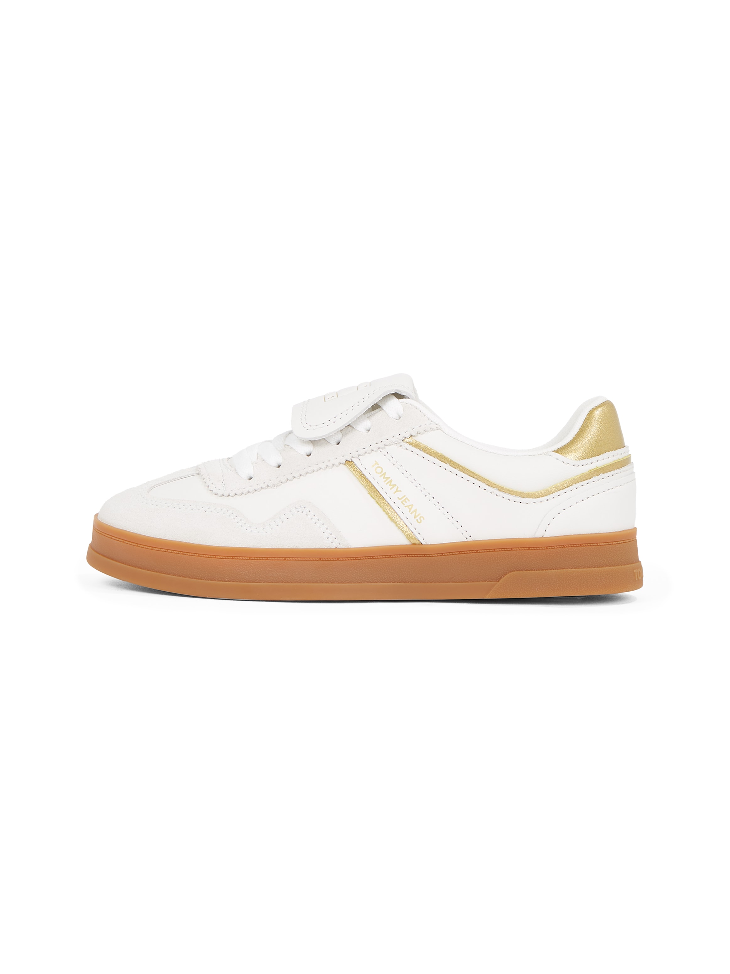 Tommy Jeans Plateausneaker »THE GREENWICH FLAP«, Freizeitschuh, Halbschuh, Schnürer mit Ziernähten