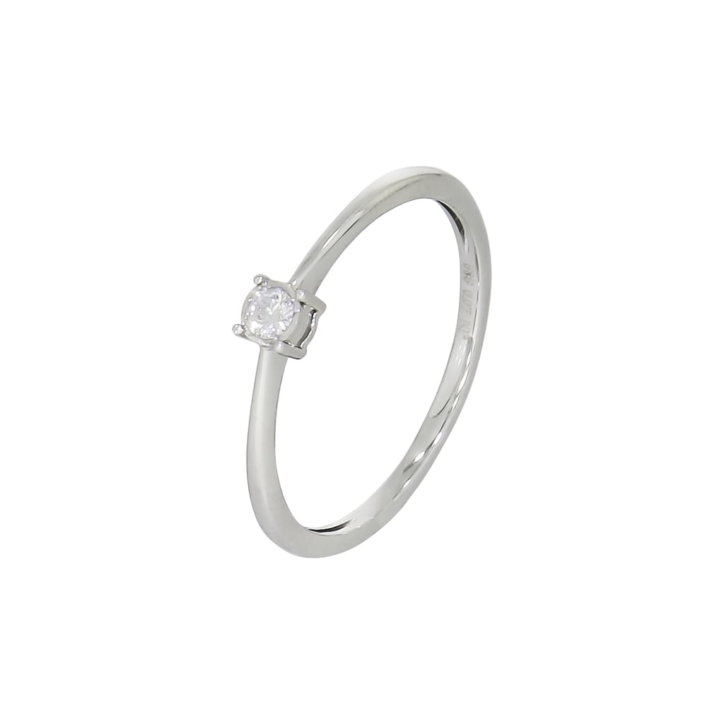 Diamonds by Ellen K. Fingerring »585/- Weißgold Brillant 0,066ct.«