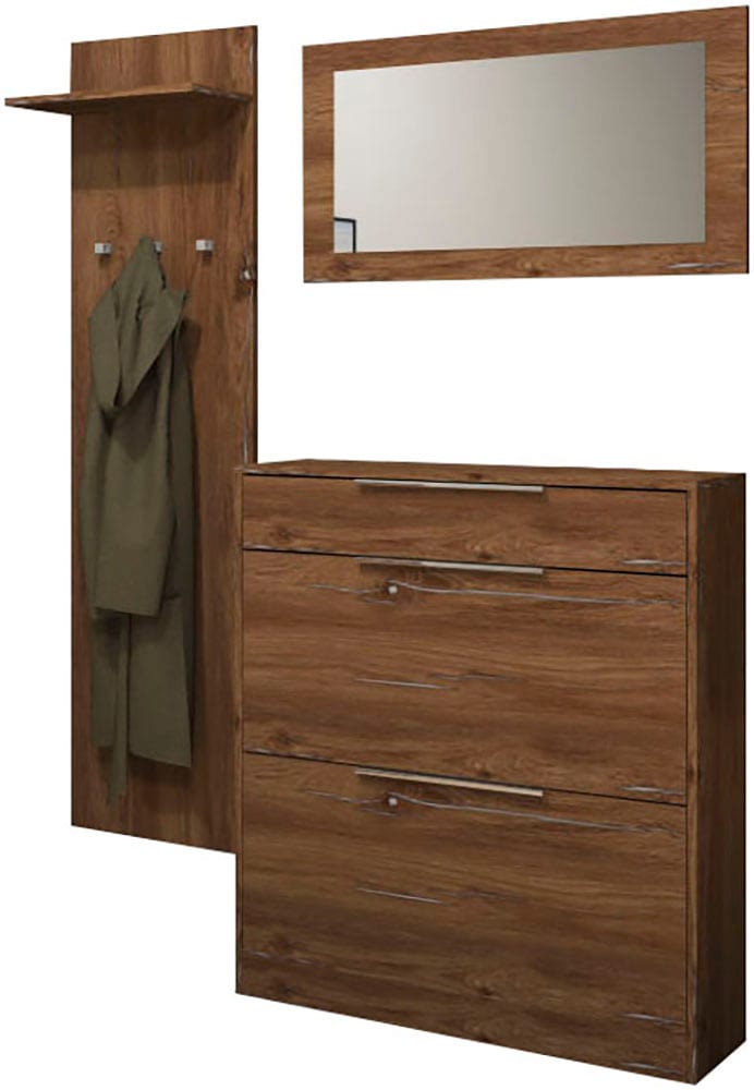 borchardt Möbel Garderoben-Set "Oliva" 3 Stk. tlg. günstig online kaufen