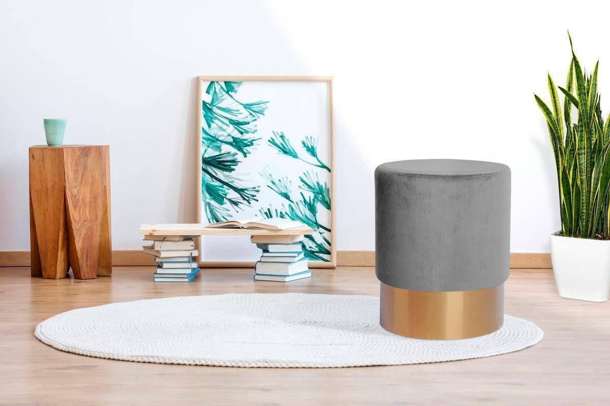 Kayoom Hocker "Nano 110, Hocker in stilvollem Design, runde Form, mit Fuß a günstig online kaufen