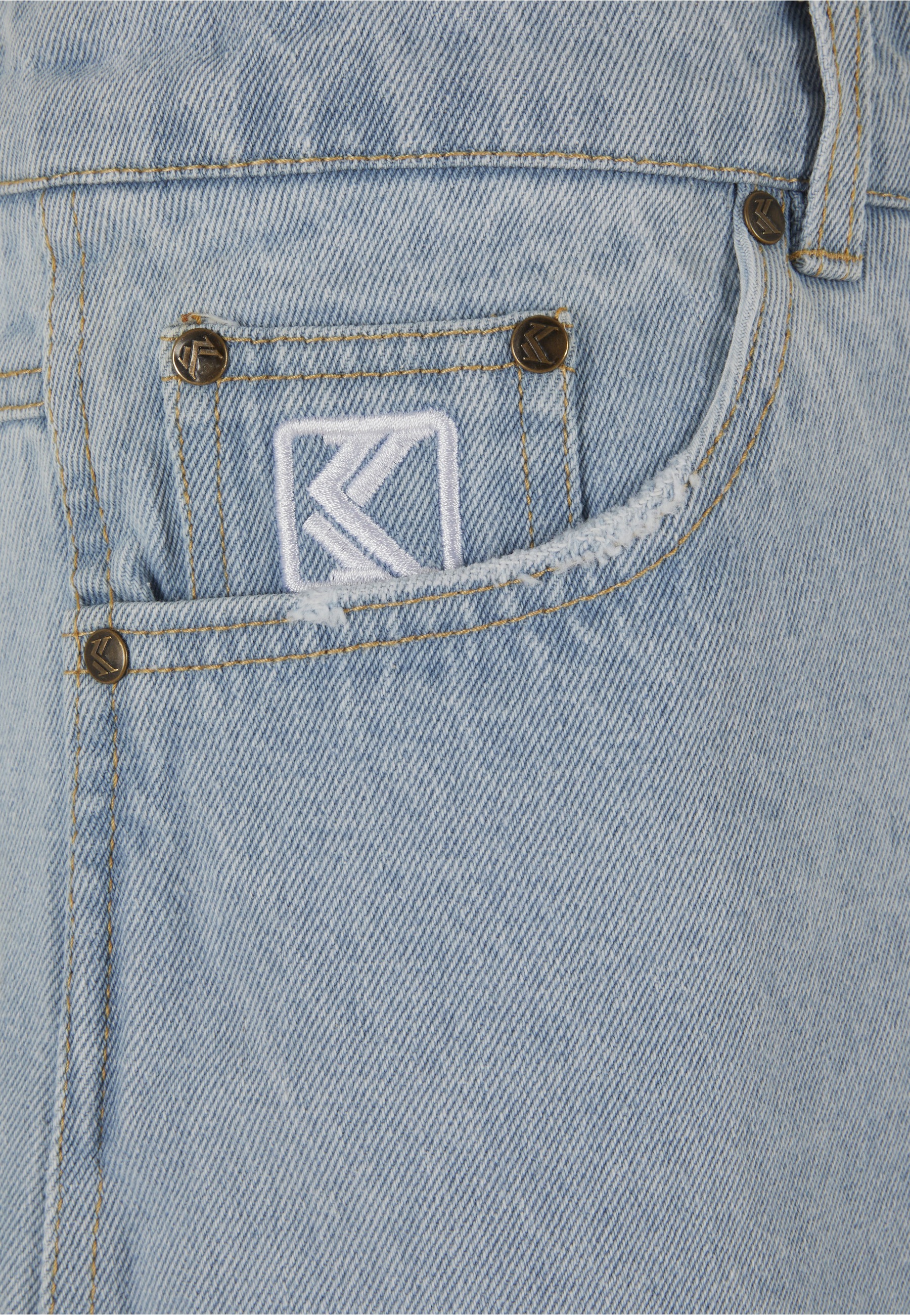 Karl Kani Jeansbermudas »Karl Kani Herren KM232-027-1 KK OG Heavy Distressed Denim Shorts« 1 Stk.