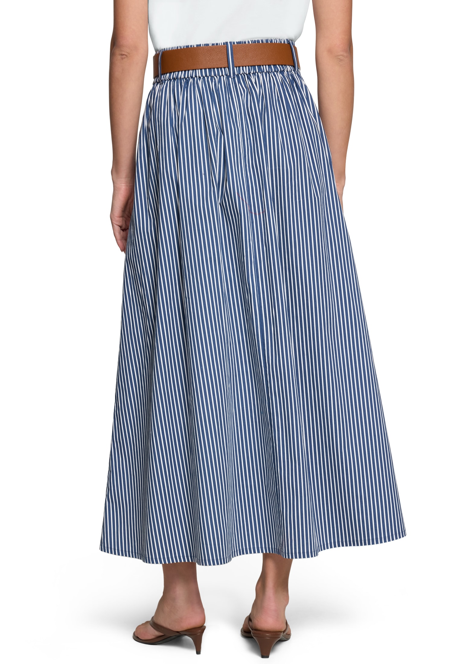 Zero Maxirock »Damen mit Gürtel« Gürtel