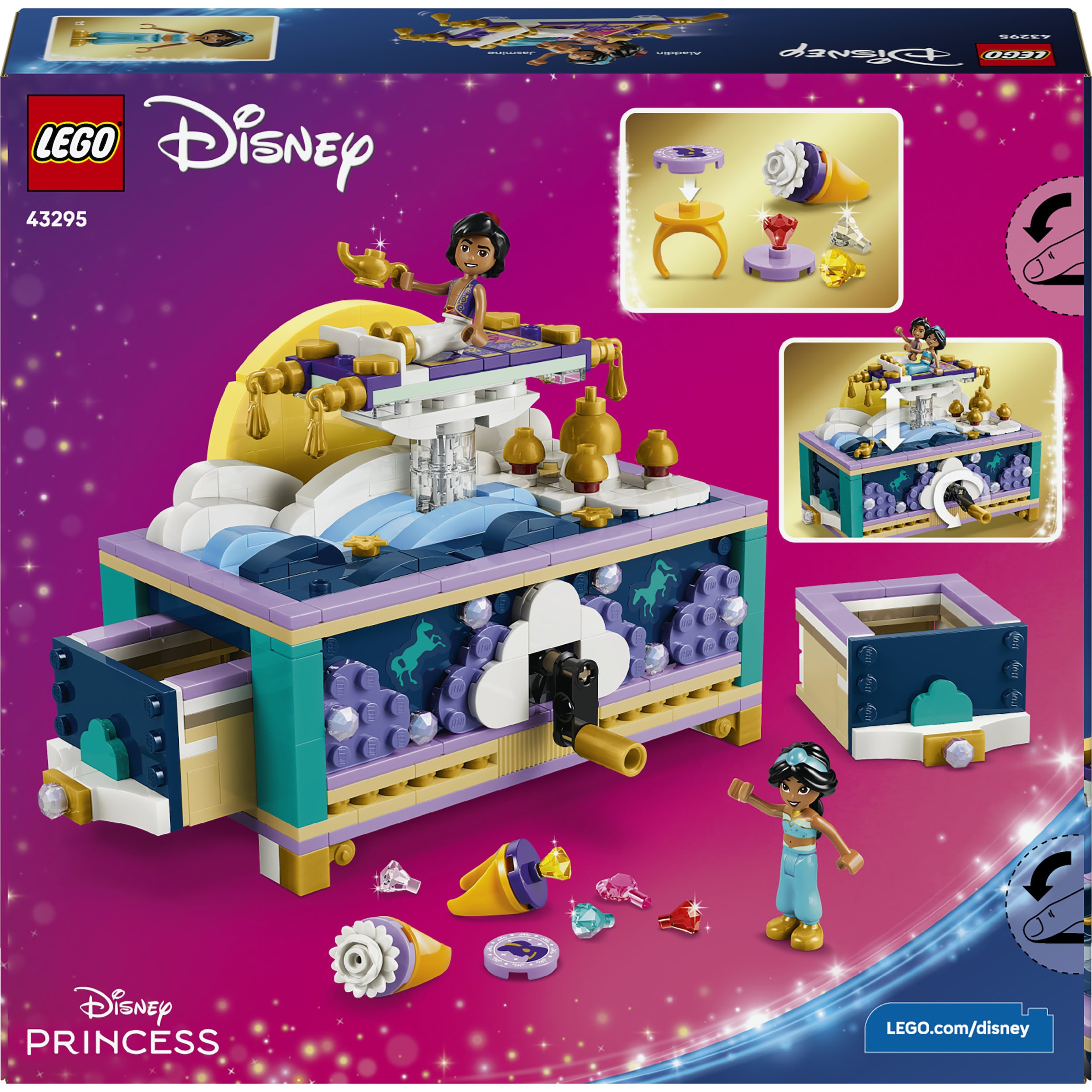LEGO® Konstruktionsspielsteine »Jasmins Schmuckkästchen (43295), LEGO Disney Princess«