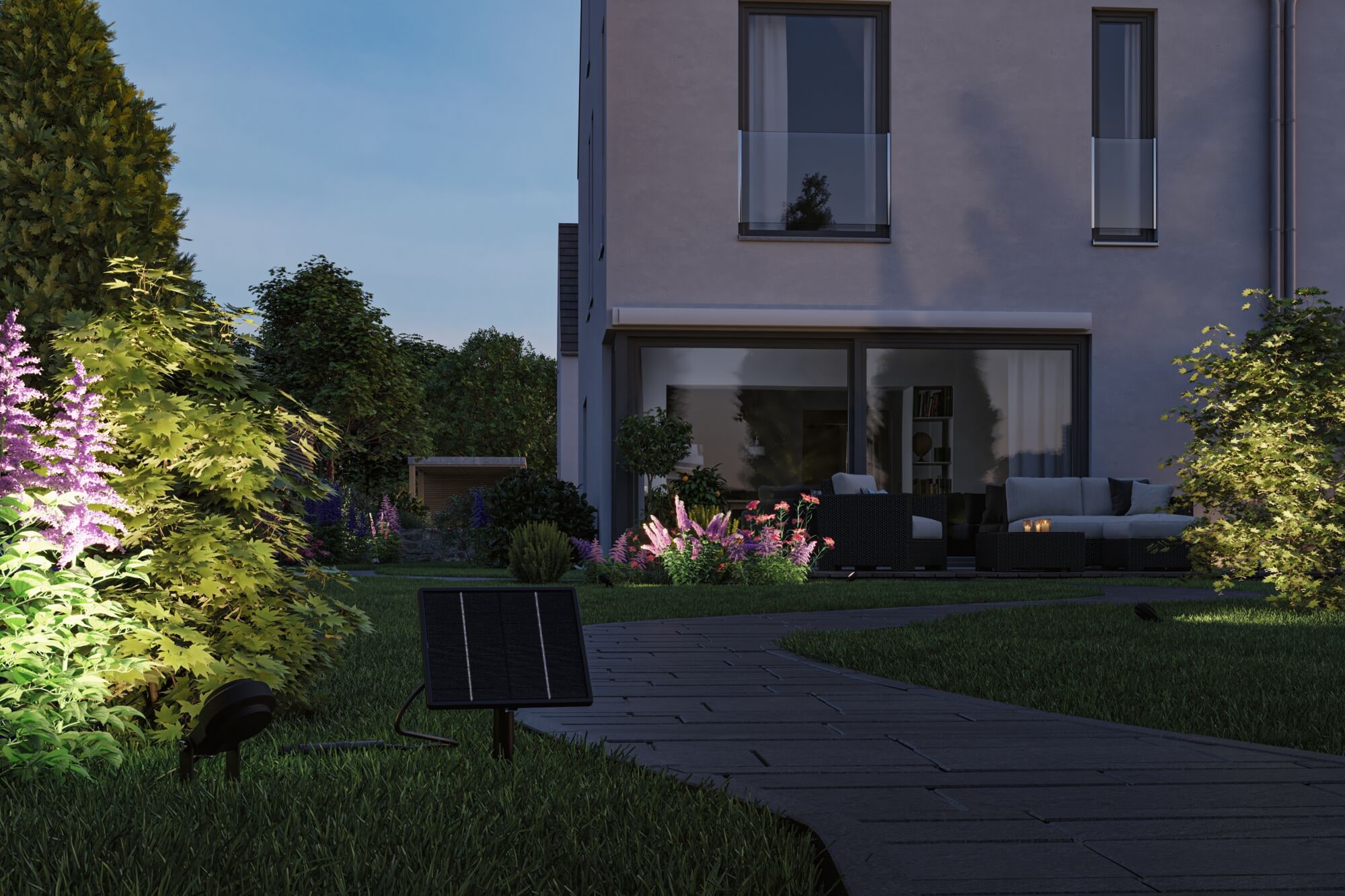 Paulmann Verteiler »IP44 24V max. 21W Anthrazit« 1 Stk. tlg. Solar, Dämmerungssensors