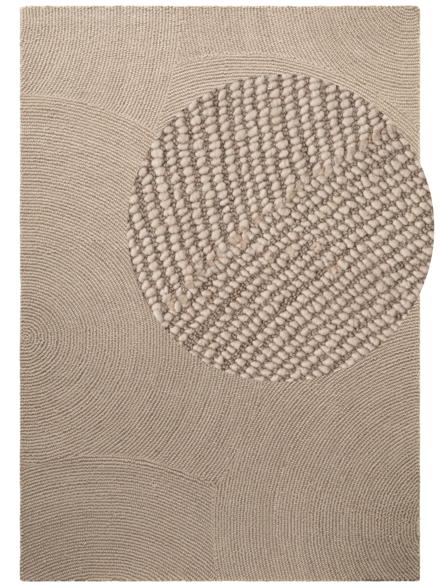 HANSE Home Wollteppich »Eleni«, rechteckig, 18 mm Höhe, Handgetuftet, Wolle, Natur, Wohnzimmer, Schlafzimmer, Skandi, Hygge
