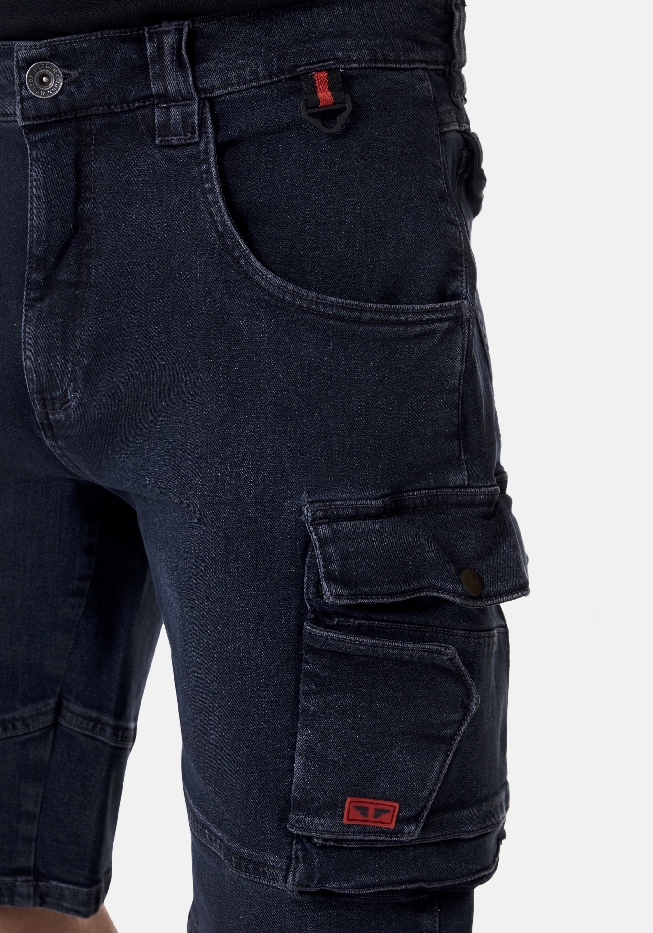 HERO by John Medoox Workerjeans »LUCAN Denim Workwear Arbeits-Cargoshorts Jeans« Arbeits-Cargoshorts Jeans Denim / Jeansfür Herren