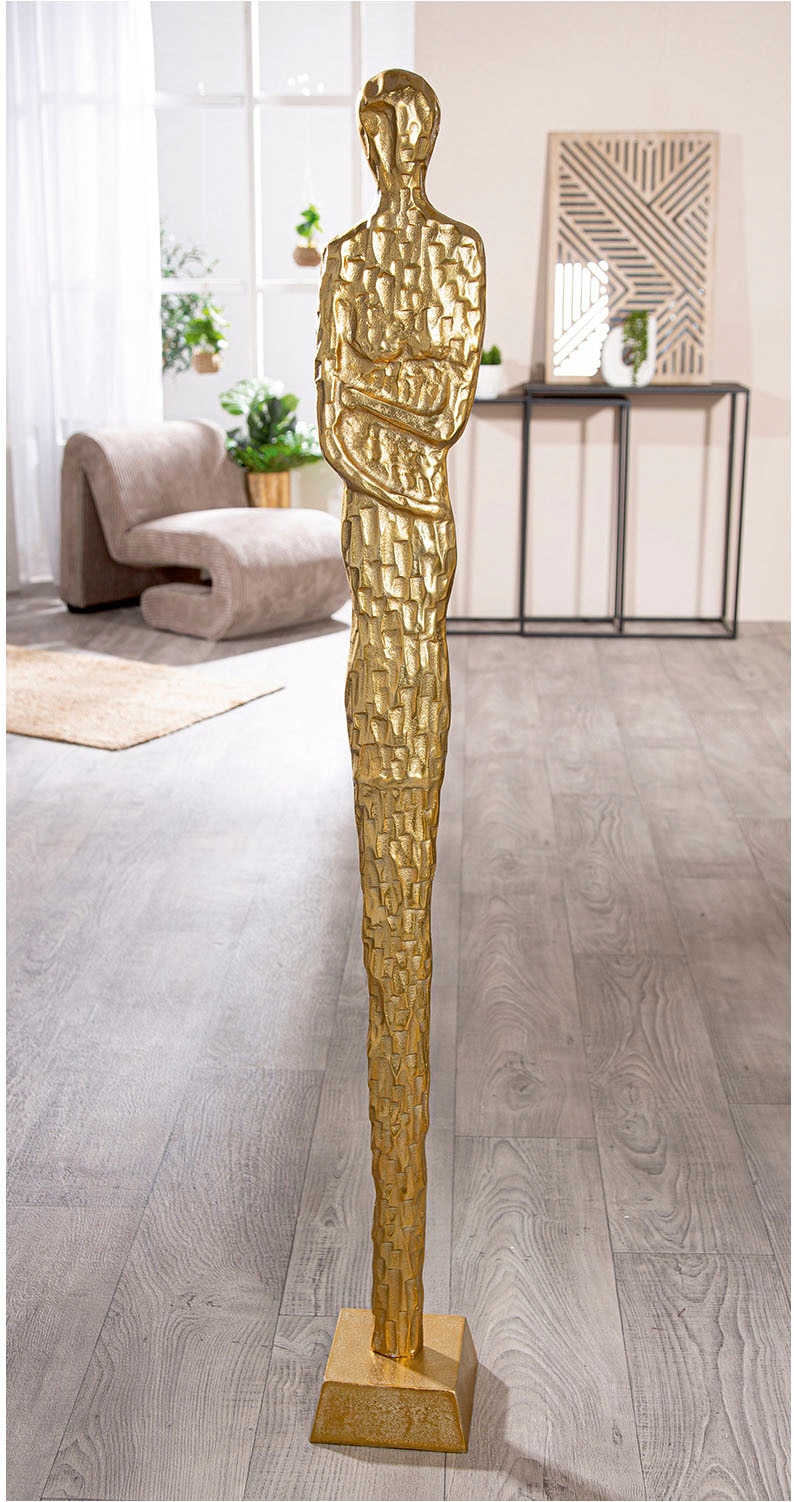 GILDE Dekofigur »Skulptur Frau Salvina goldfarben H. 138 cm«