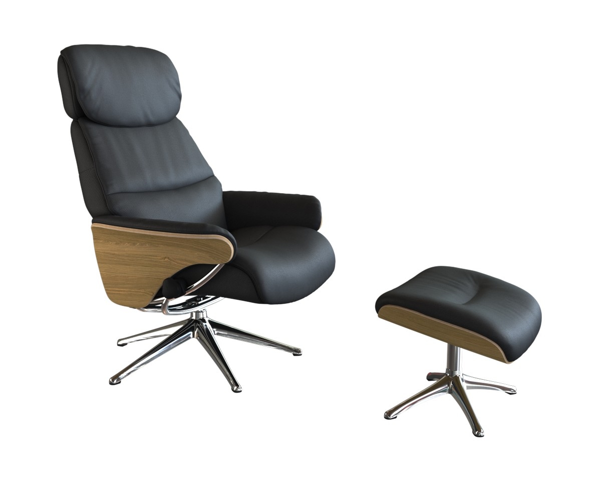FLEXLUX Relaxsessel "Aarhus, Gepolsterter Funktionssessel, Skandinavisch de günstig online kaufen