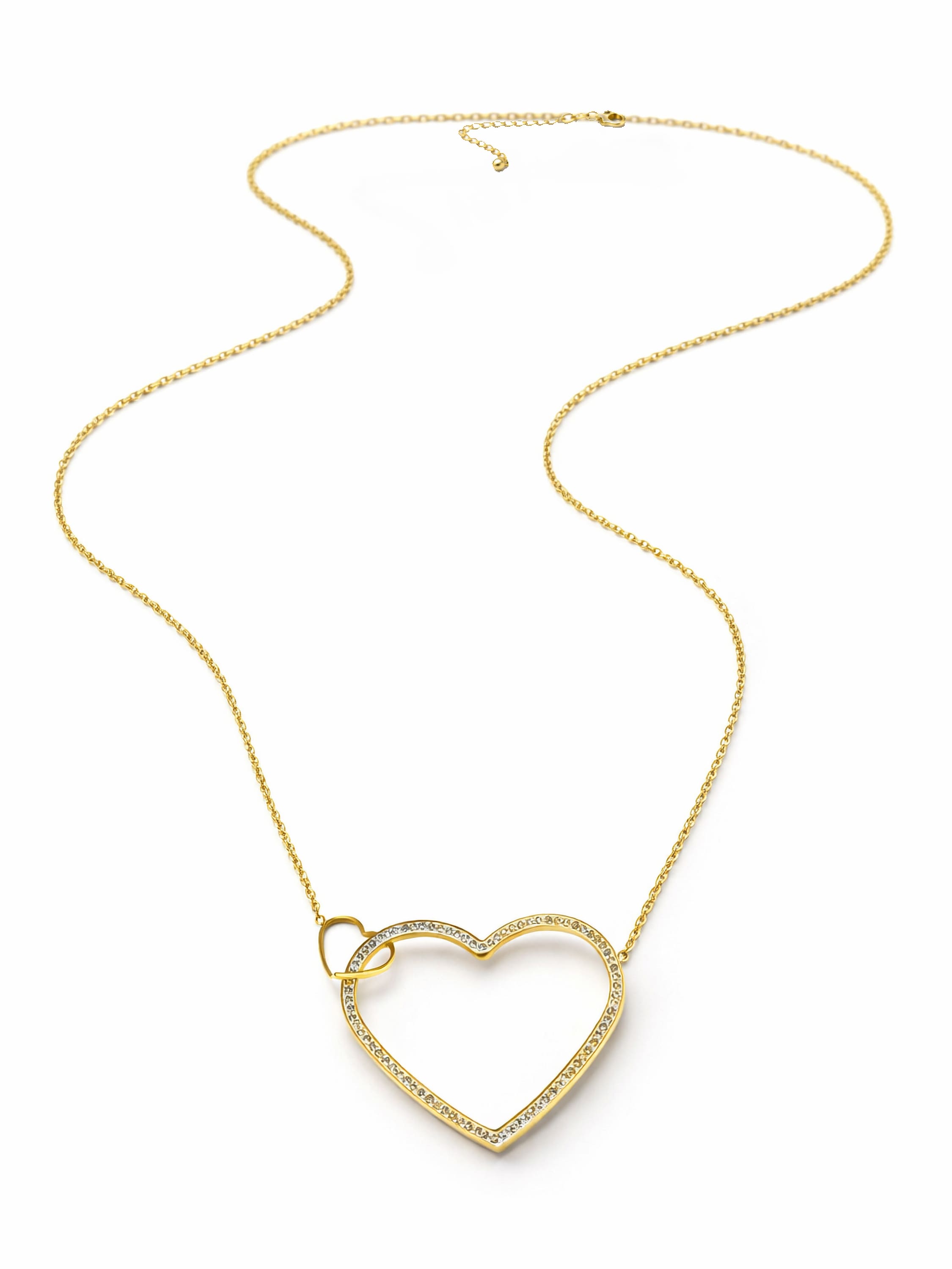 COLLEZIONE ALESSANDRO Lange Kette »Lyon« mit Glassteinen