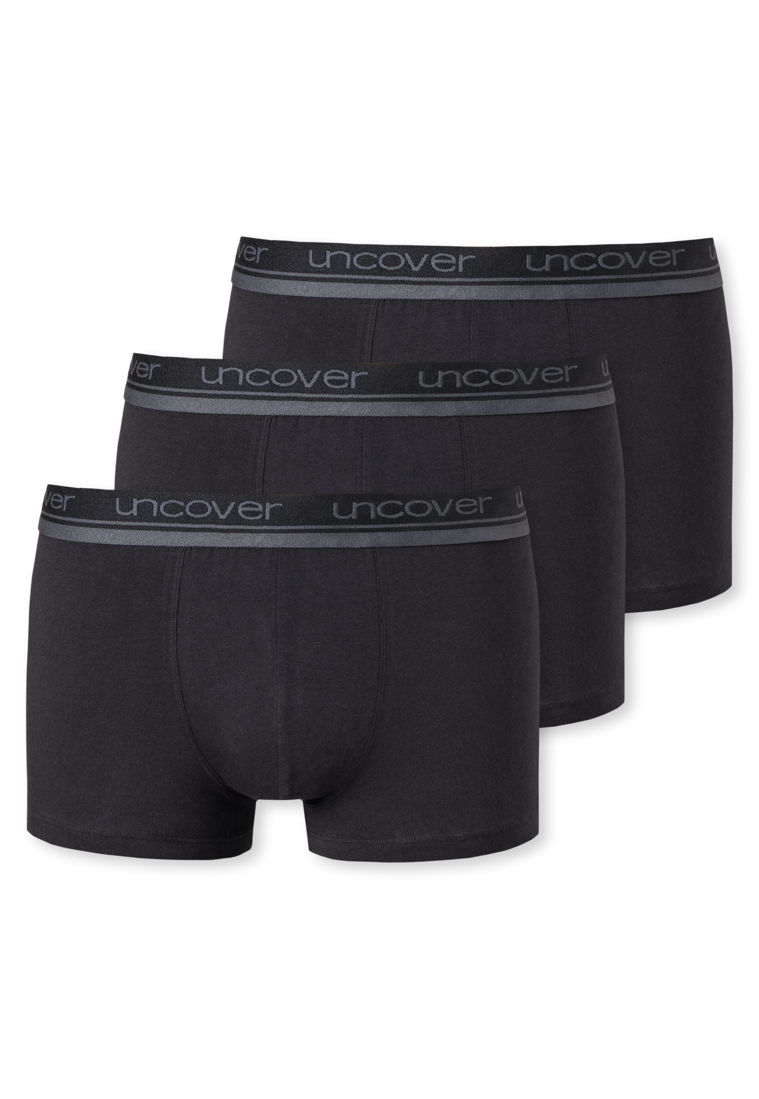 uncover by SCHIESSER Boxer "UNCOVER Cotton", (2er Pack), Logo-Bund, elastis günstig online kaufen
