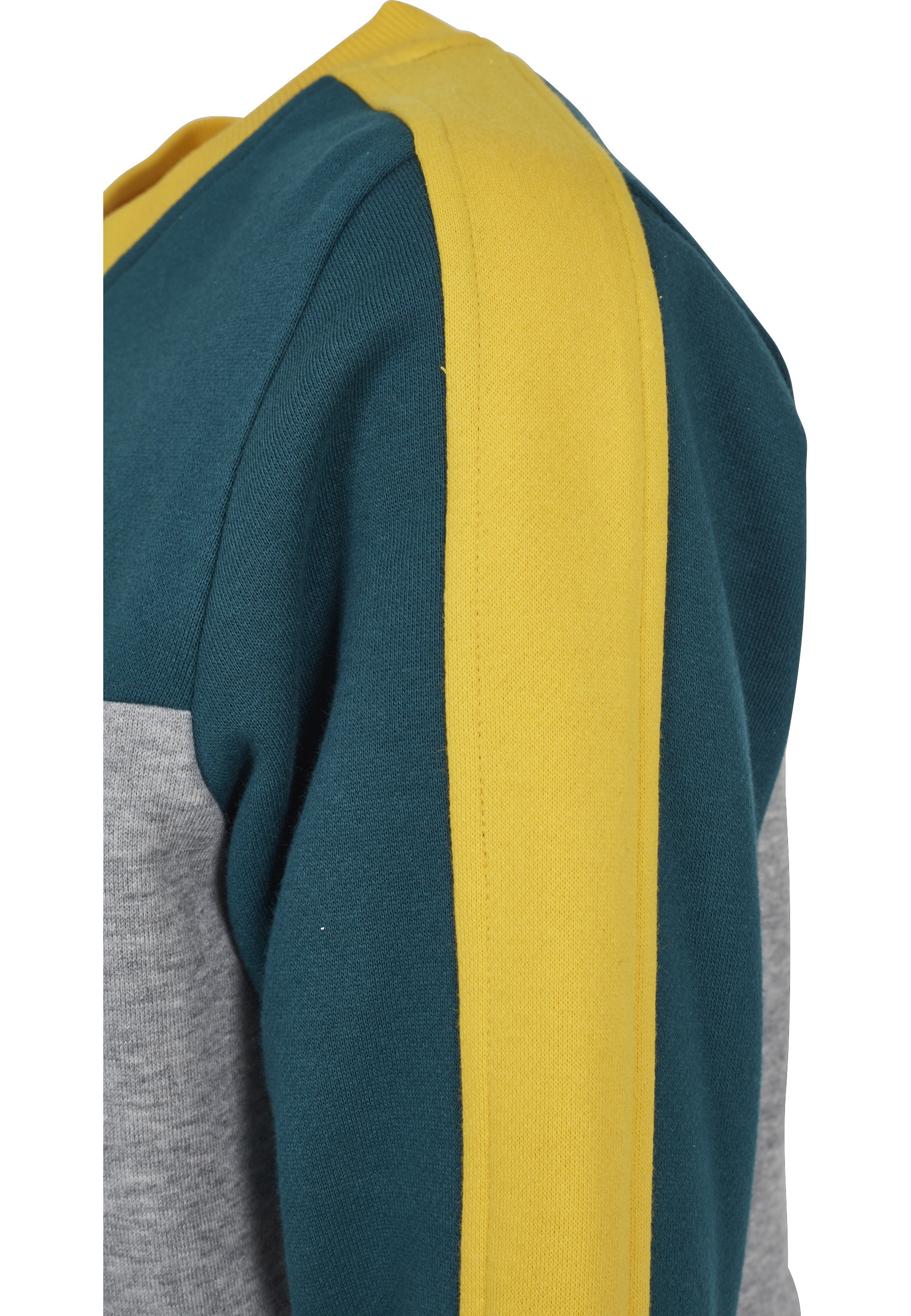 URBAN CLASSICS Sweatshirt »Urban Classics Damen Ladies Cropped 3-Tone Stripe Crew«, 1 Stk.
