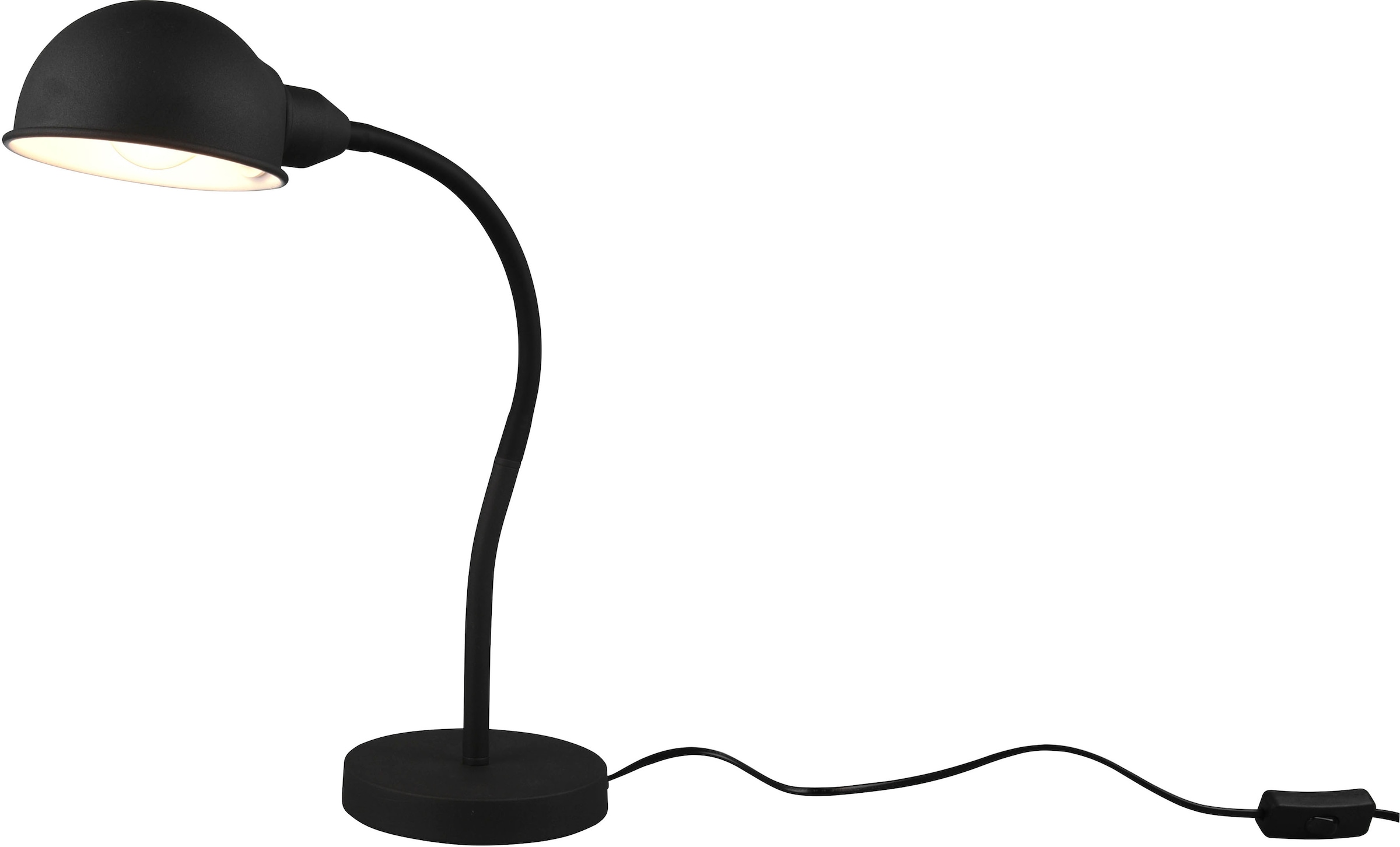 TRIO Leuchten Schreibtischlampe »Perry«, 1 flammig-flammig, Tischleuchte  Büro, exkl. 1xE27 10W, flex. verstellbar, Schnurschalter | BAUR
